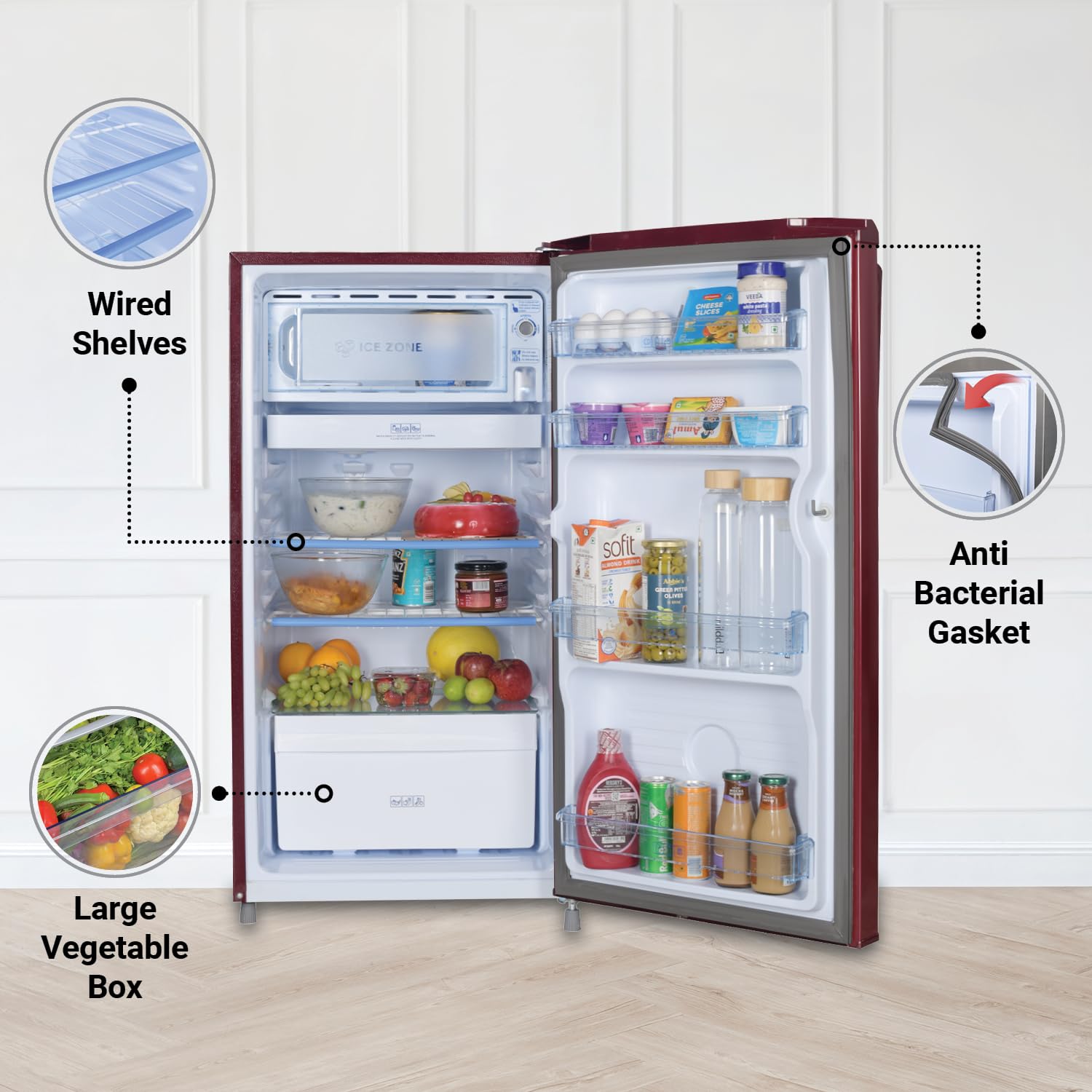 Haier 165 L, 1 Star, Direct-Cool Single Door Refrigerator (H