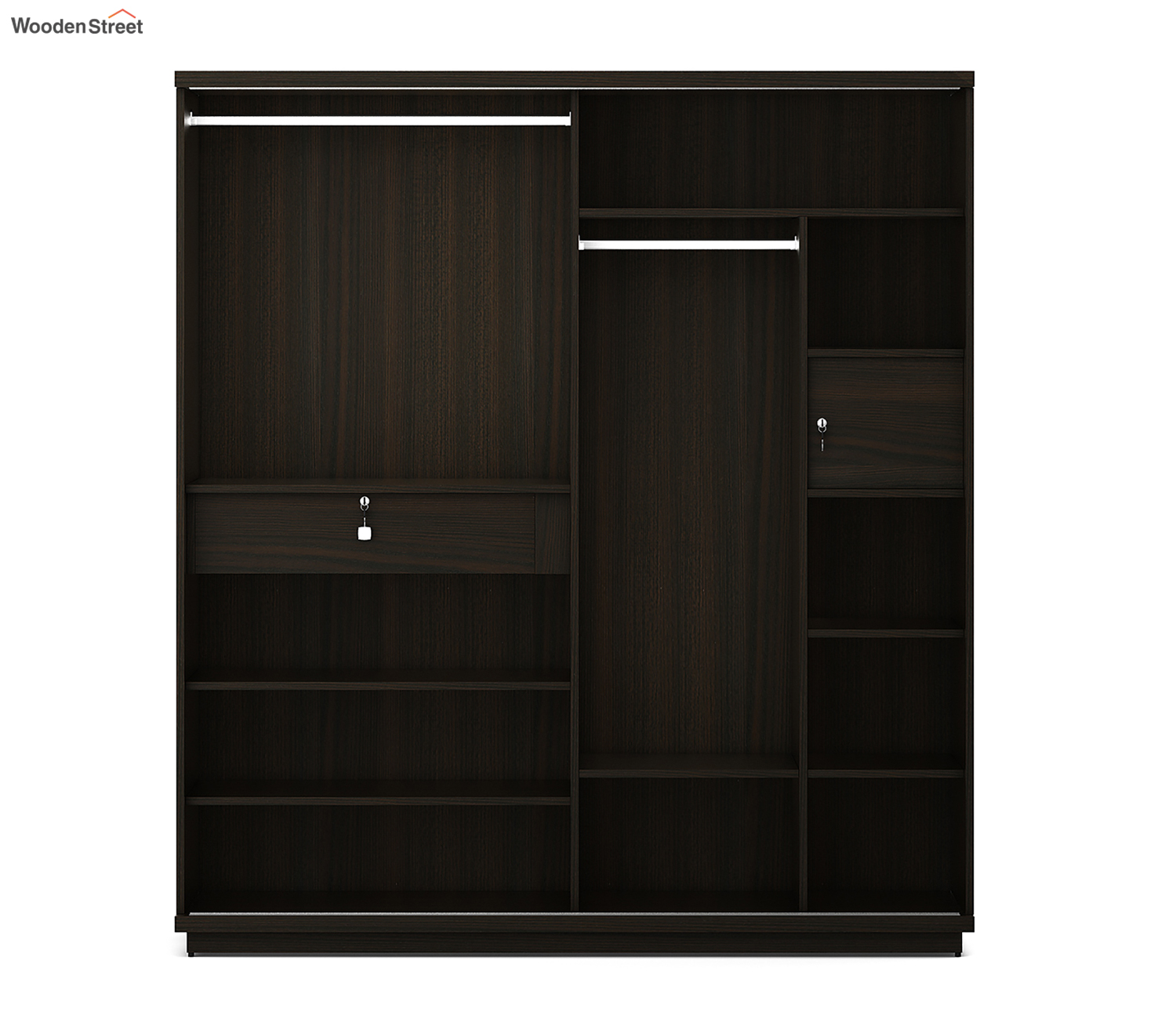 Maple 2 Door Sliding Wardrobe – Flowery Wenge Finish view 3