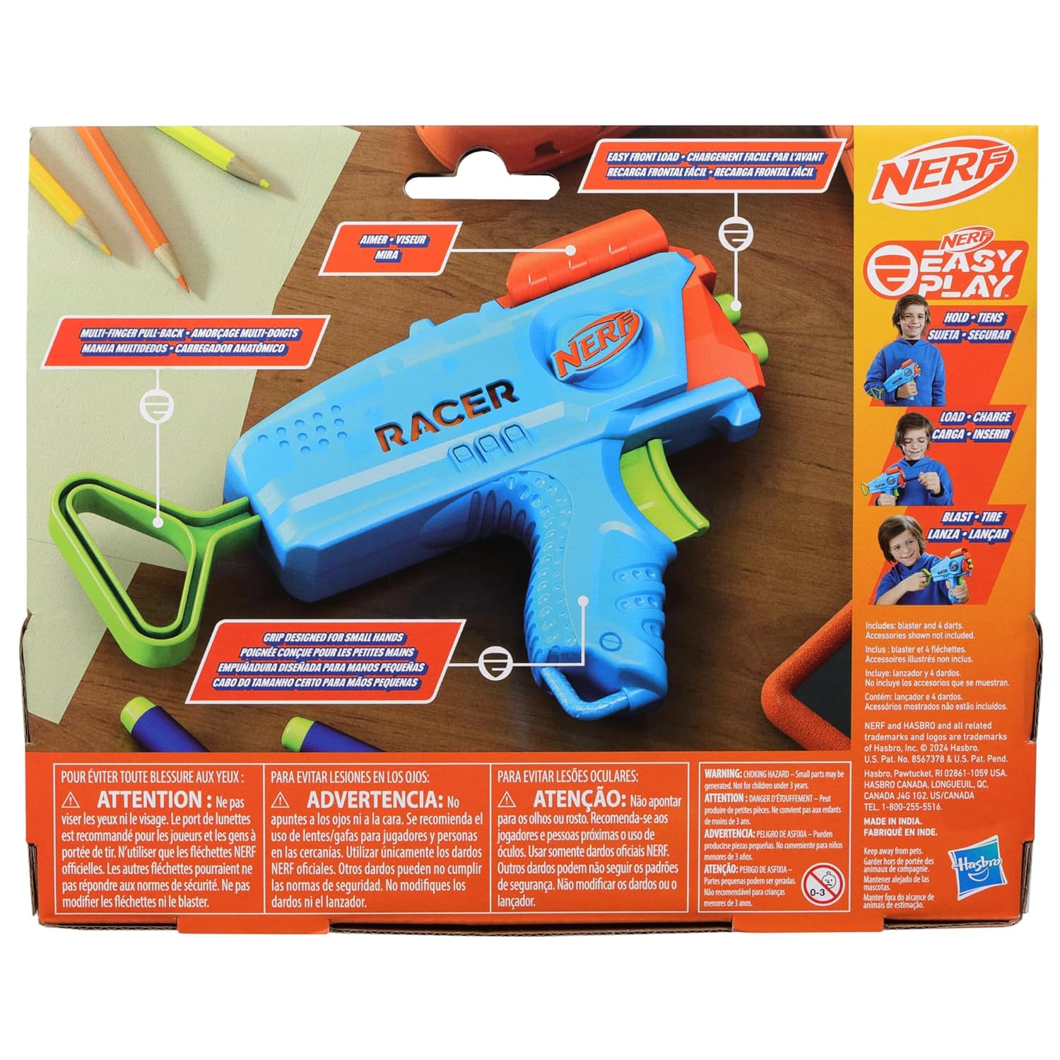 Nerf Elite Racer Easy-Play Dart Blaster Pack, Elite Darts, Outdoor  Toys, Ages 6+