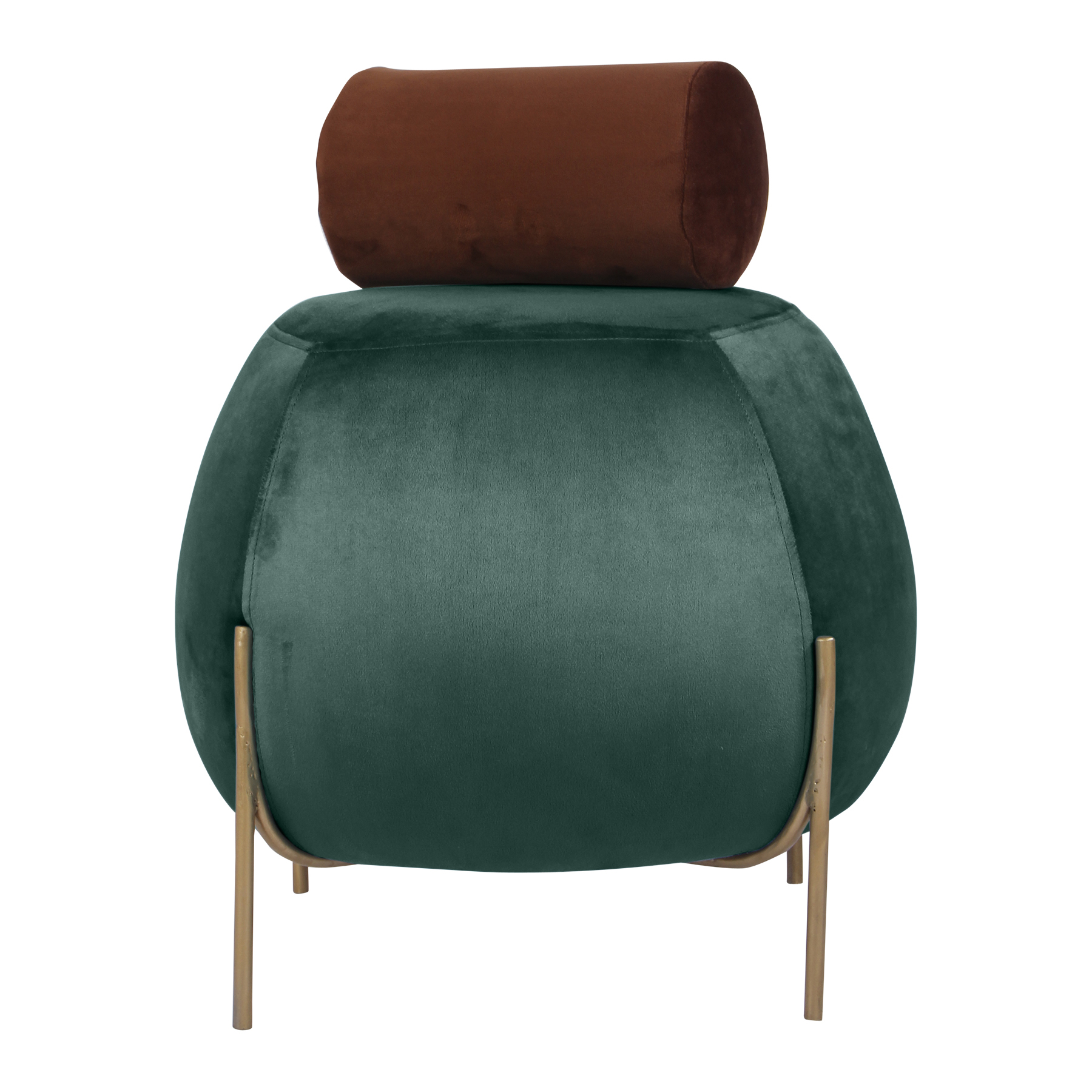 Primrose Otto Ottoman Sitting, Pouffes Stool for Living Room - Green view 4