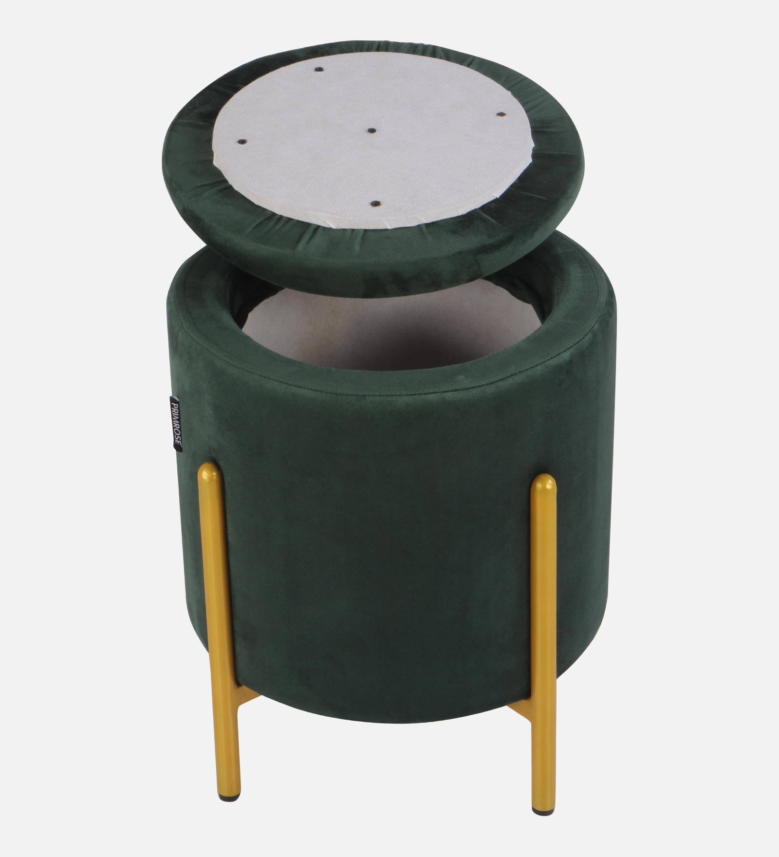 Primrose Dunzo Ottoman Sitting, Pouffes Stool for Living Room - Green view 6