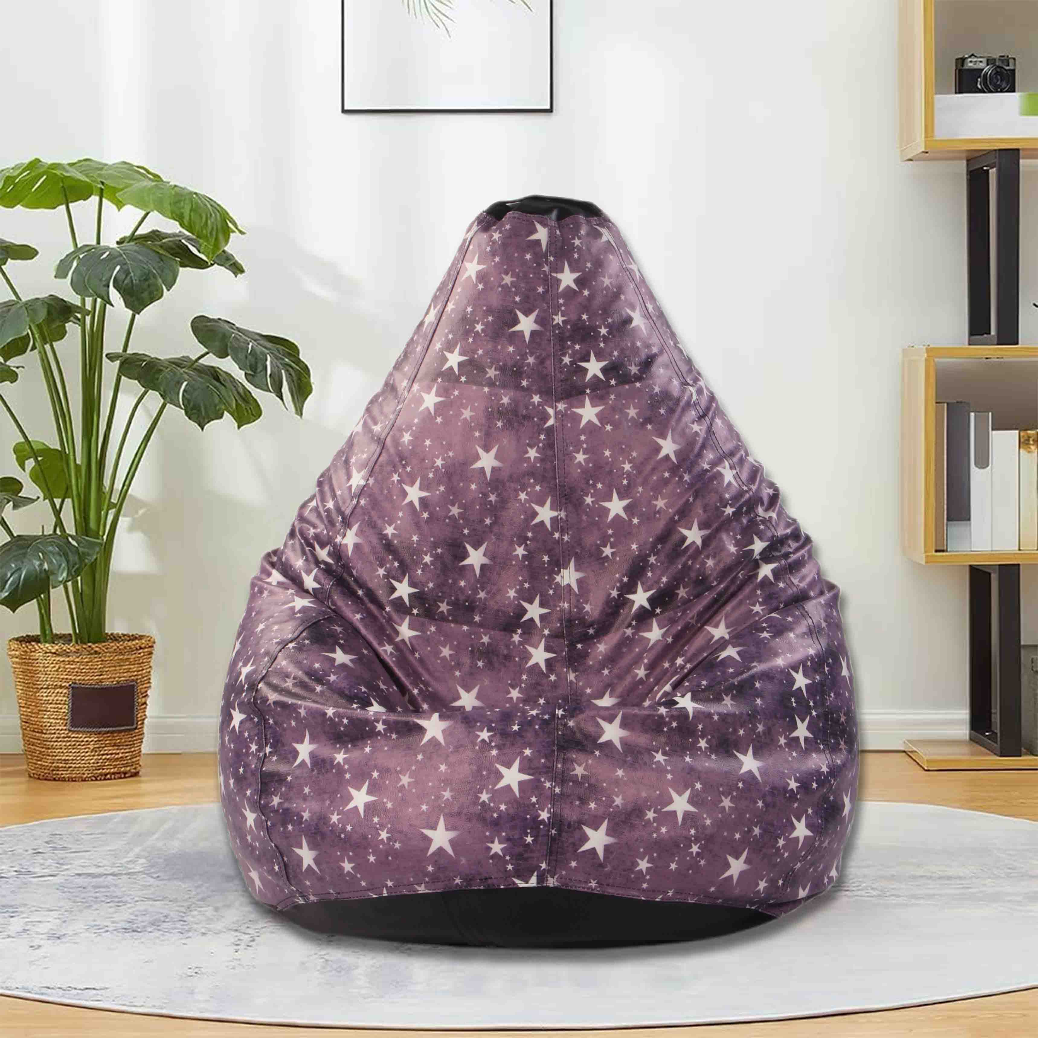 Orka Digital Printed Star XXXL Bean Bag Filled With Beans