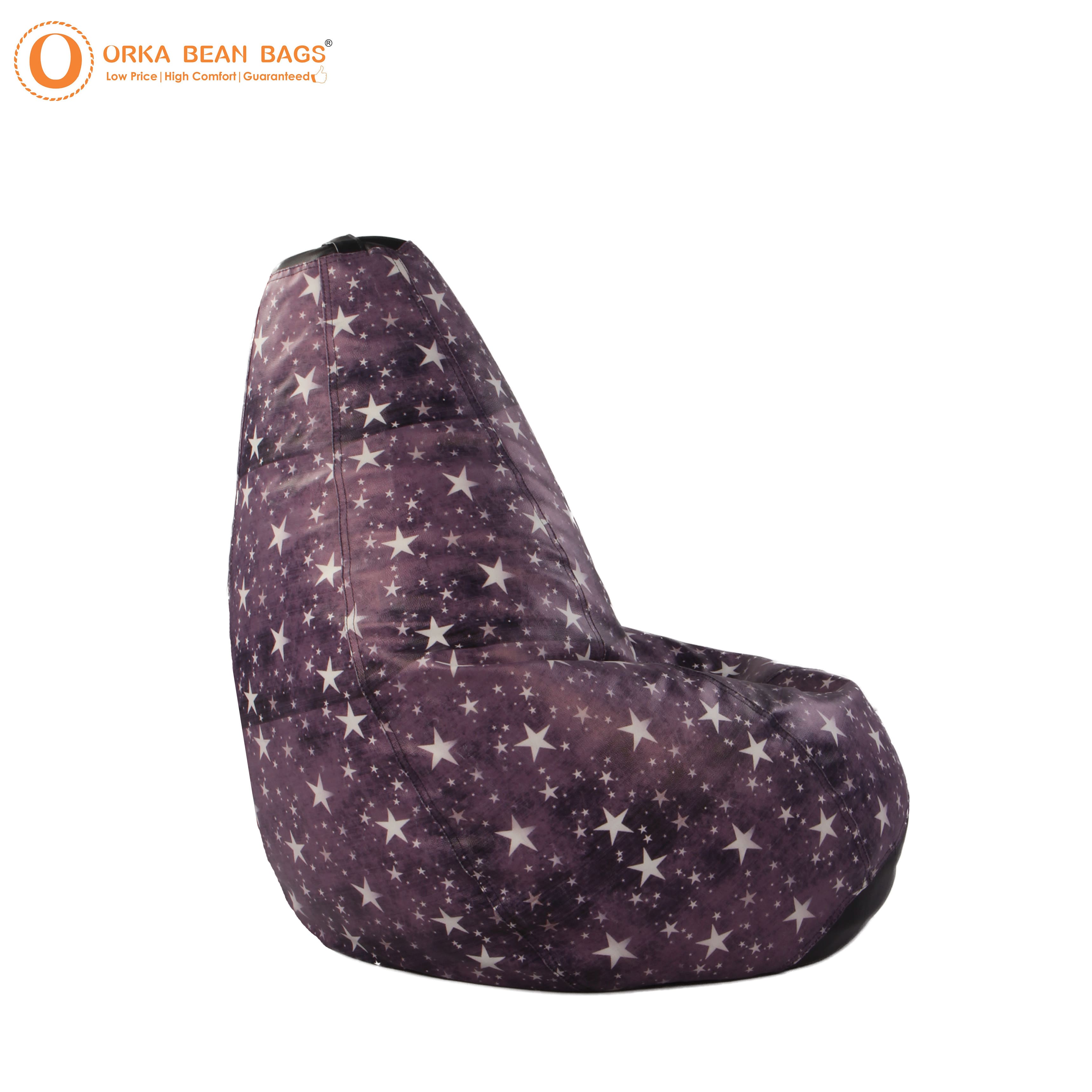 Orka Digital Printed Star XXXL Bean Bag Filled With Beans