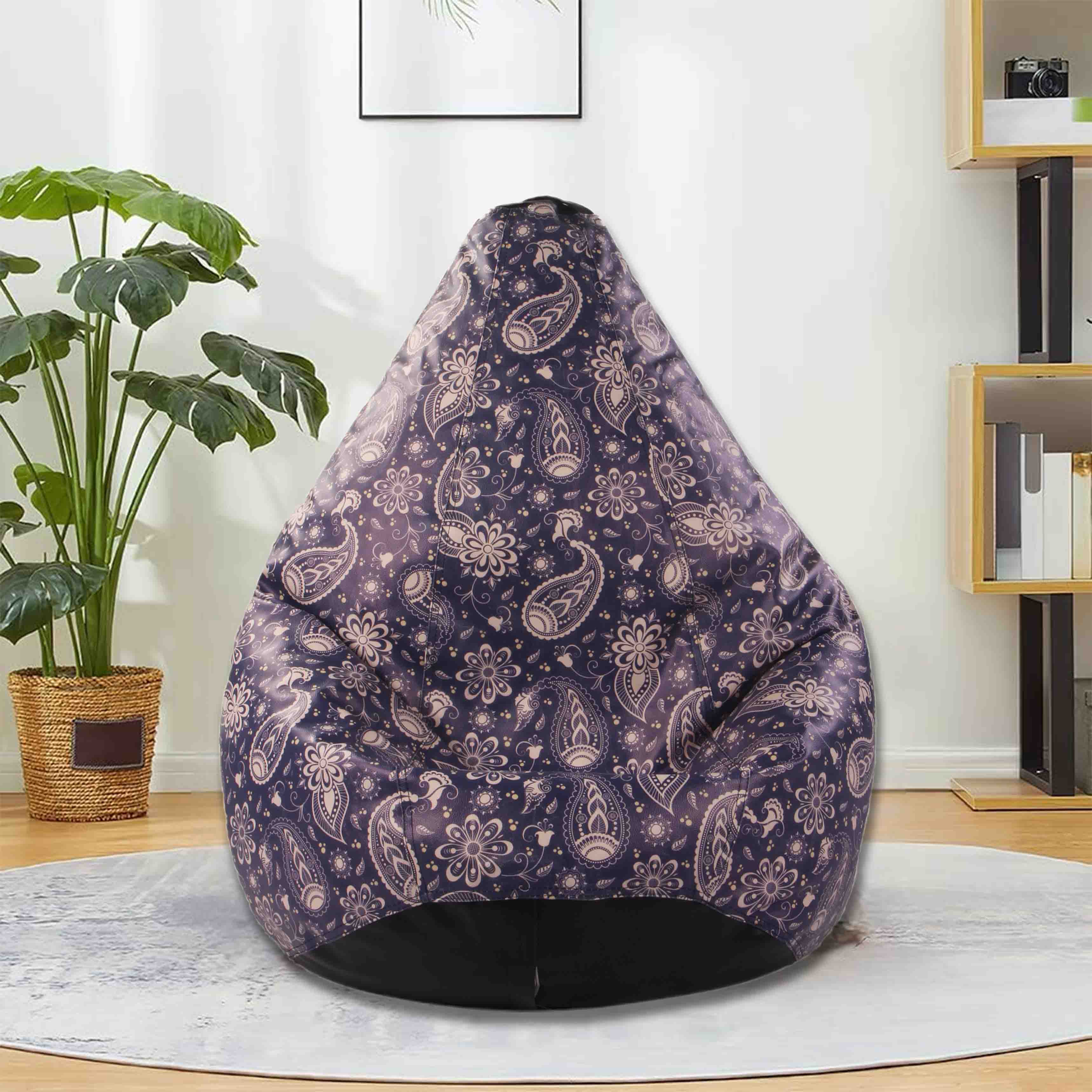 Orka Digital Printed Soaring Decorative XXXL Bean Bag Filled With Beans