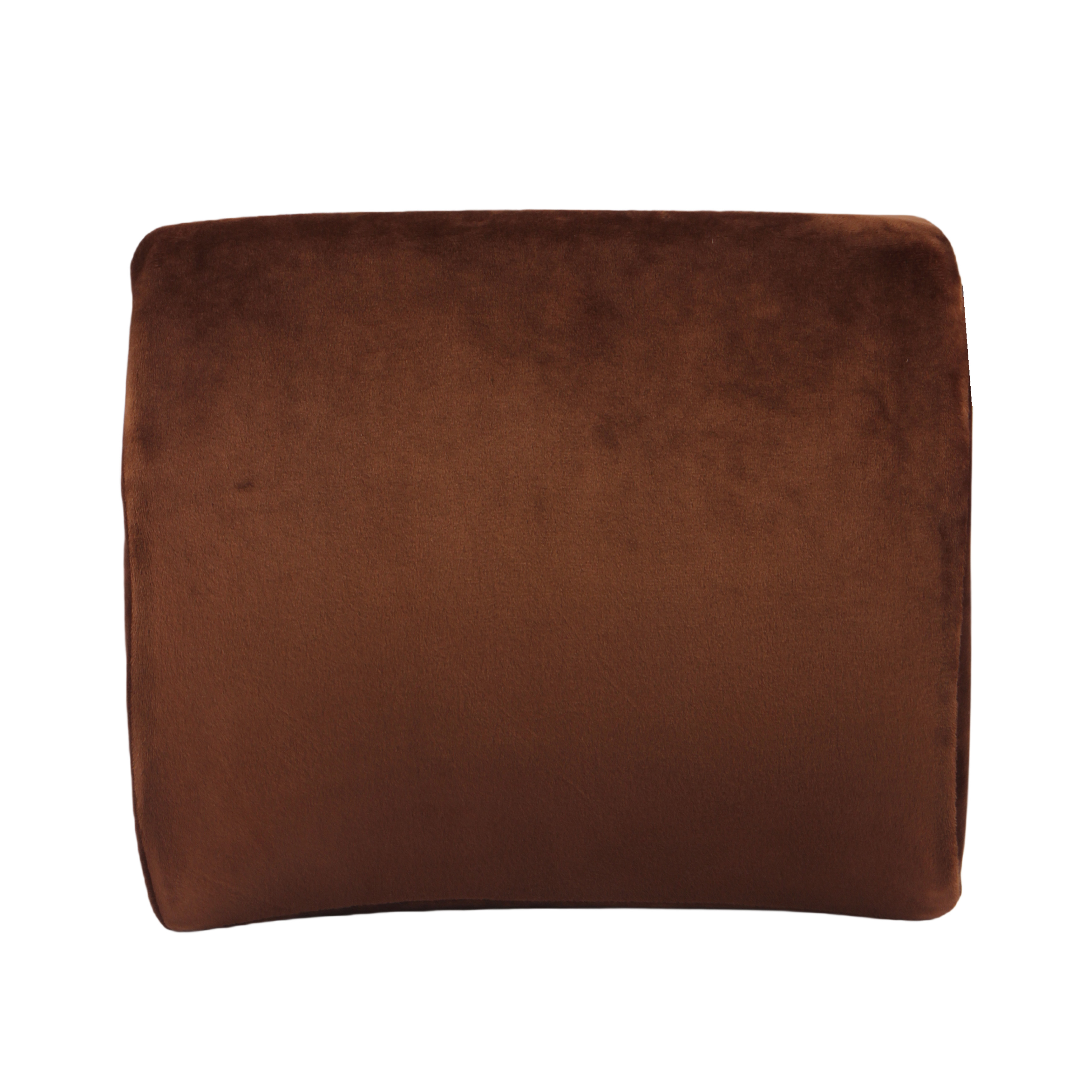ORKA TRAVEL Elle Orthopedic Optimal Back Support Cushion with Memory Foam (Brown)