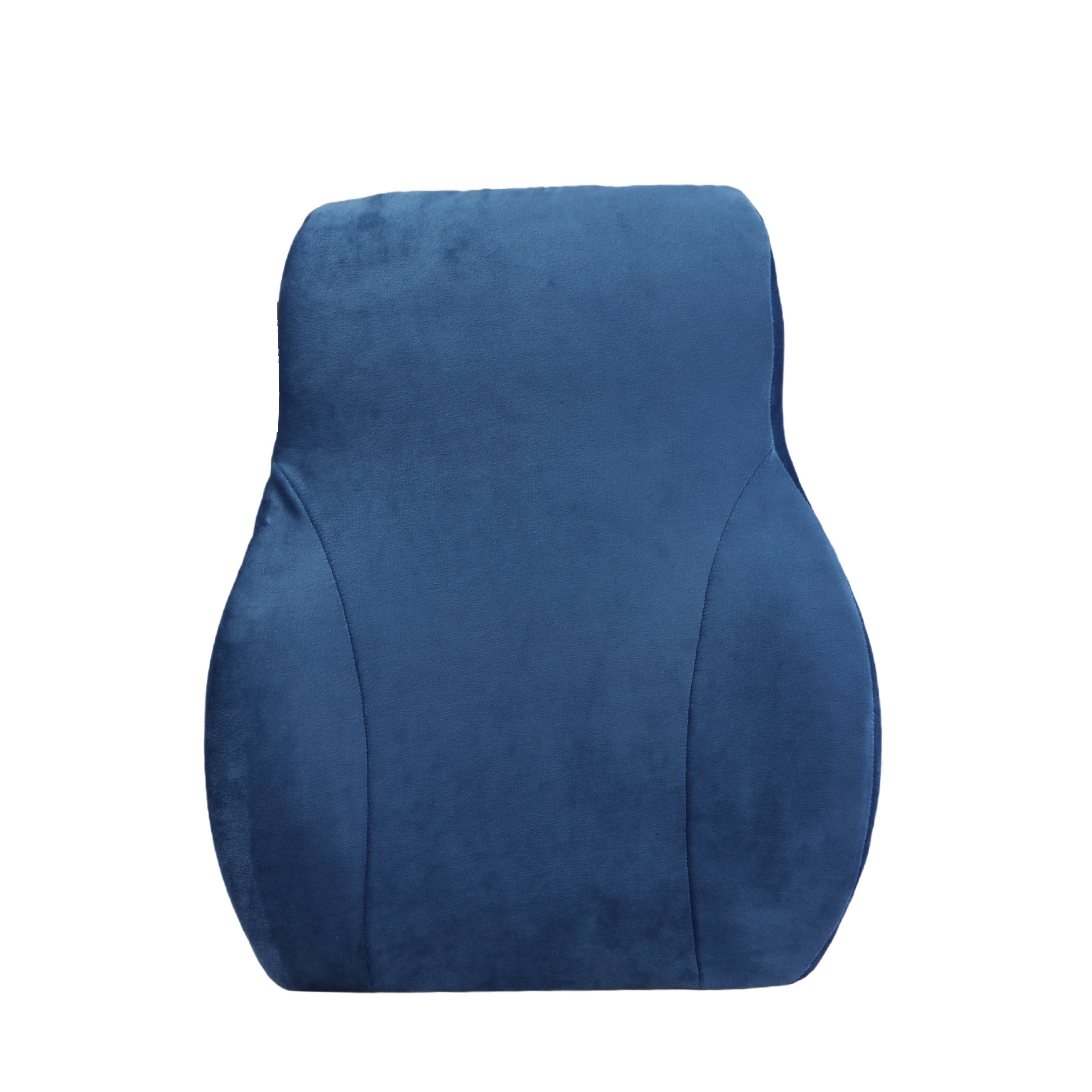 ORKA TRAVEL Presto Orthopaedic Mid-Backrest Cushion with Memory Foam (Ortho Backrest) (Blue)