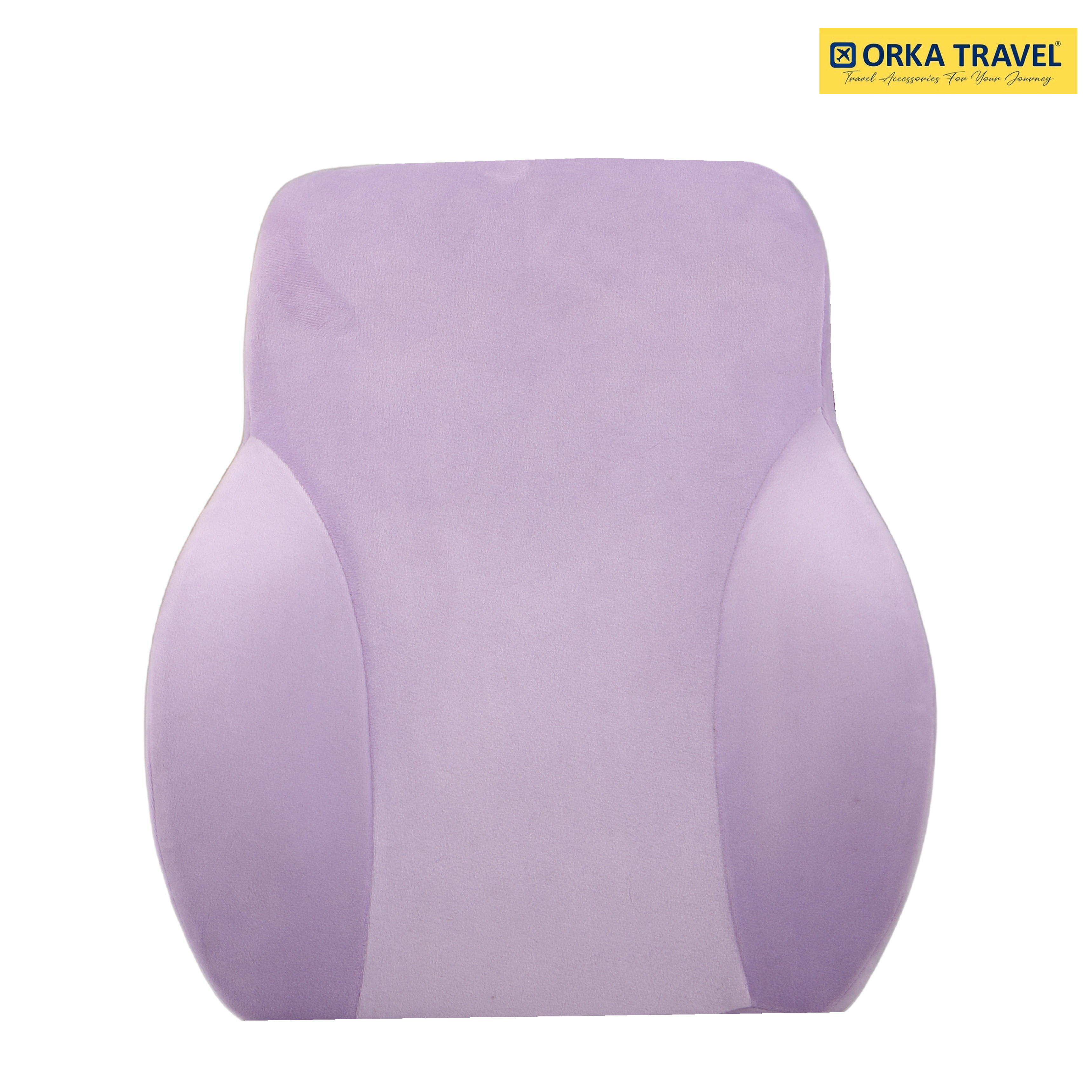 ORKA TRAVEL Presto Orthopaedic Mid-Backrest Cushion with Memory Foam (Ortho Backrest) (Purple) view 7