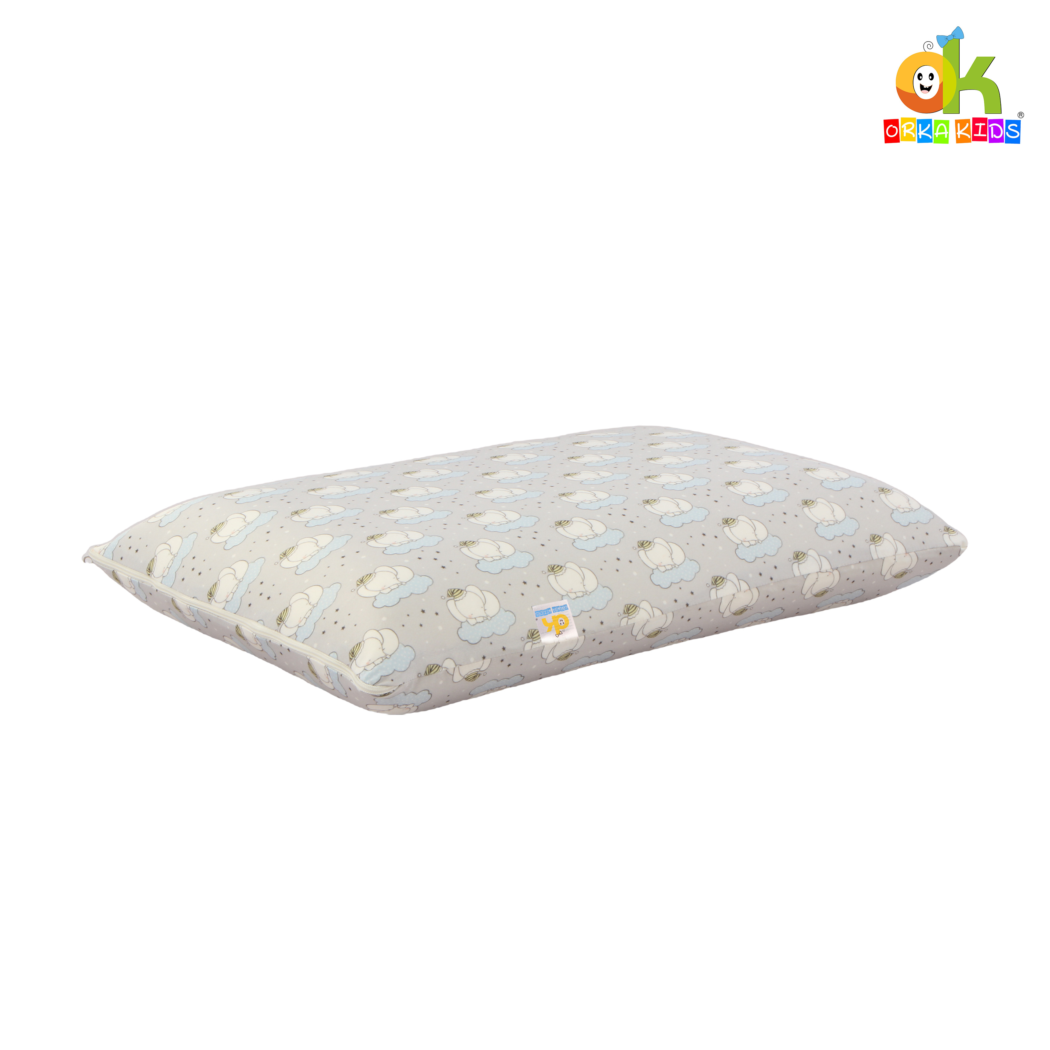 Orka Kids Kids Eco Rectangular Neck Support Pillow for Sleeping & Shoulder Pain Memory Foam Toons & Characters Orthopaedic Pillow Pack of 1  (Ganesh Toddler)