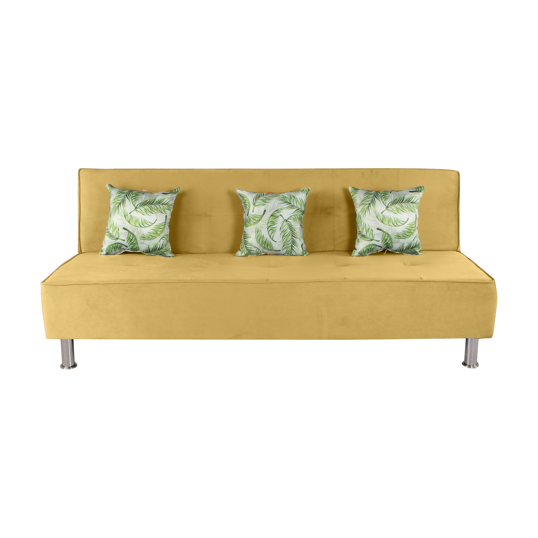 Primrose Cyrus 3 Seater Sofa Cum Bed - Yellow view 2