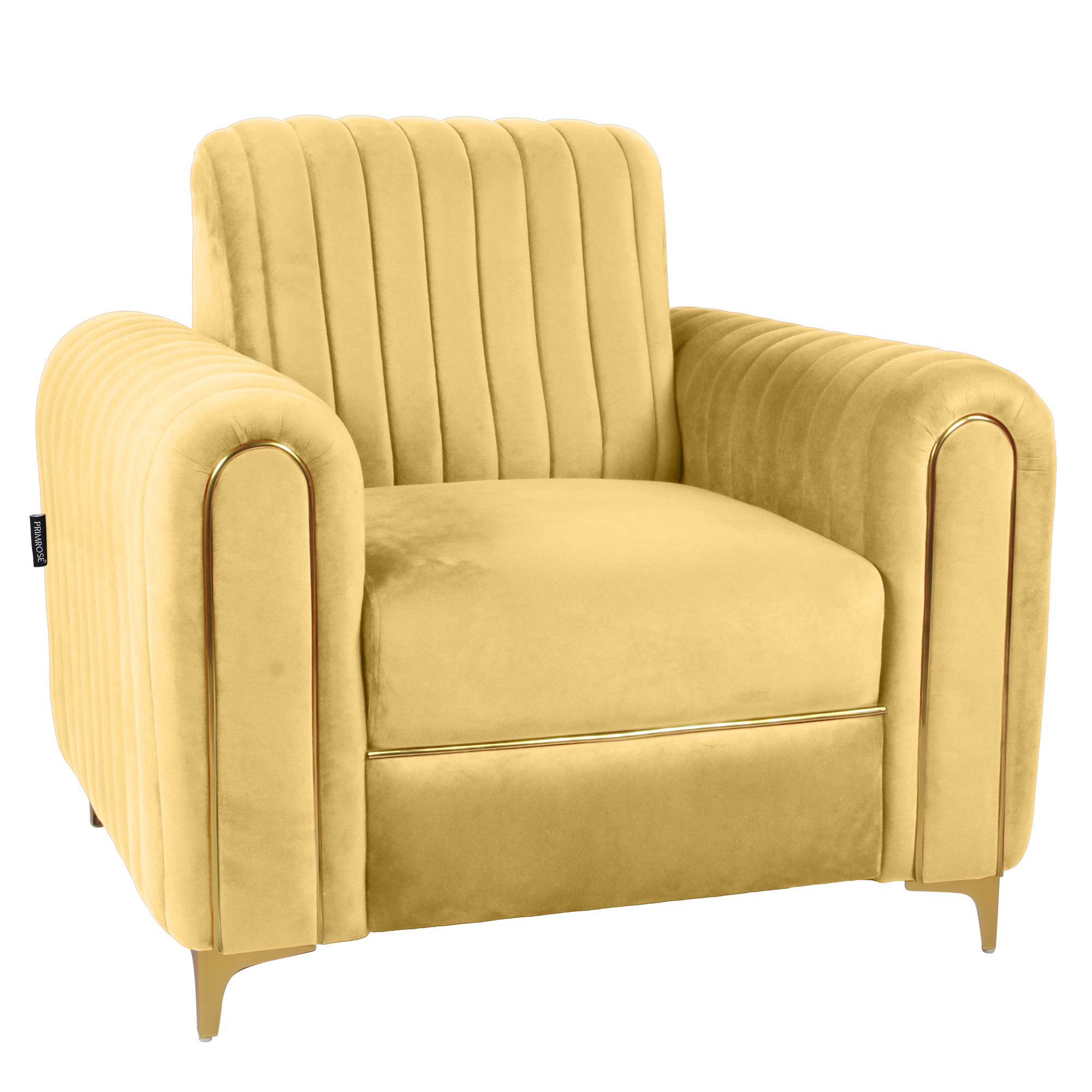 Primrose Austin Single Seater Sofa - Yellow view 3