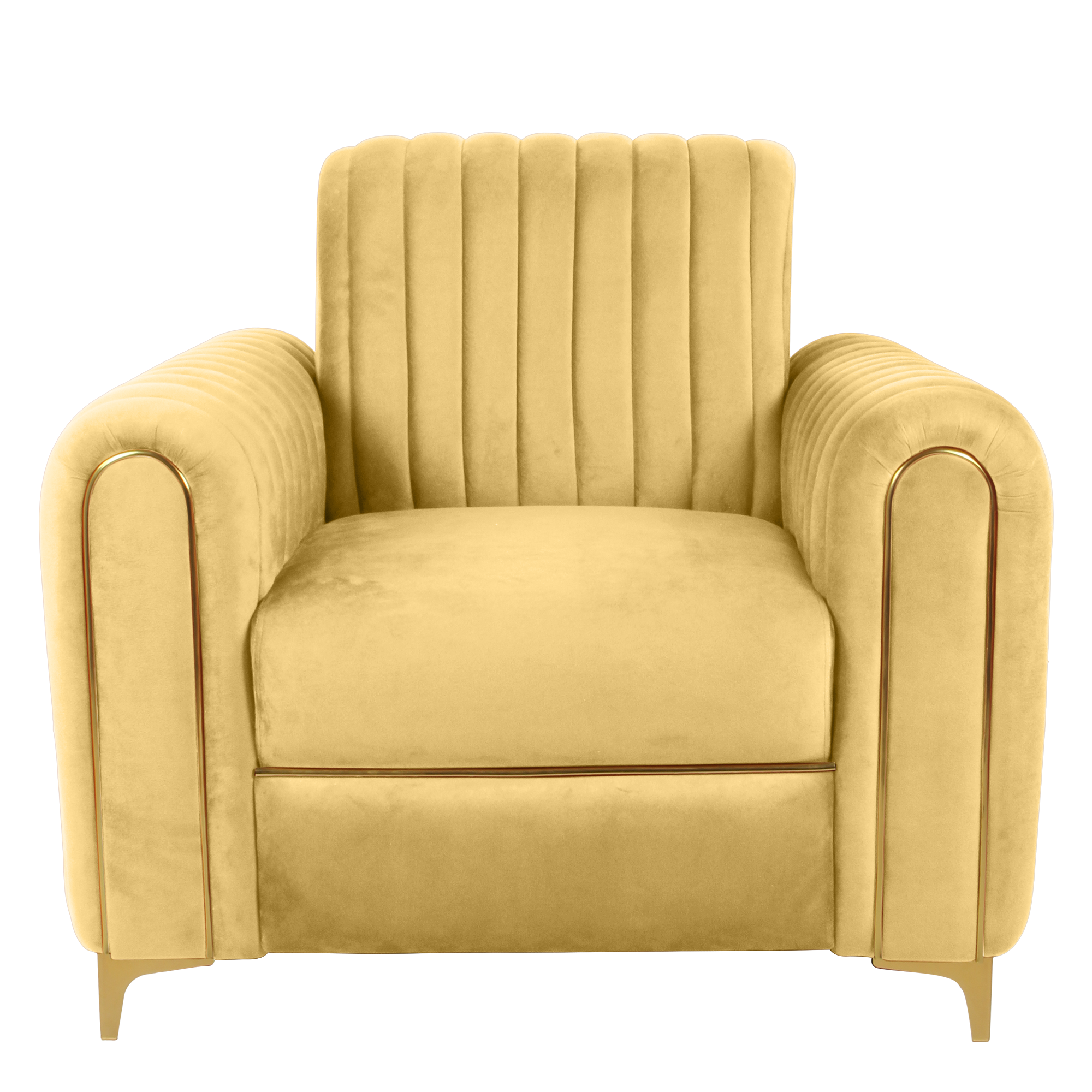 Primrose Austin Single Seater Sofa - Yellow view 4