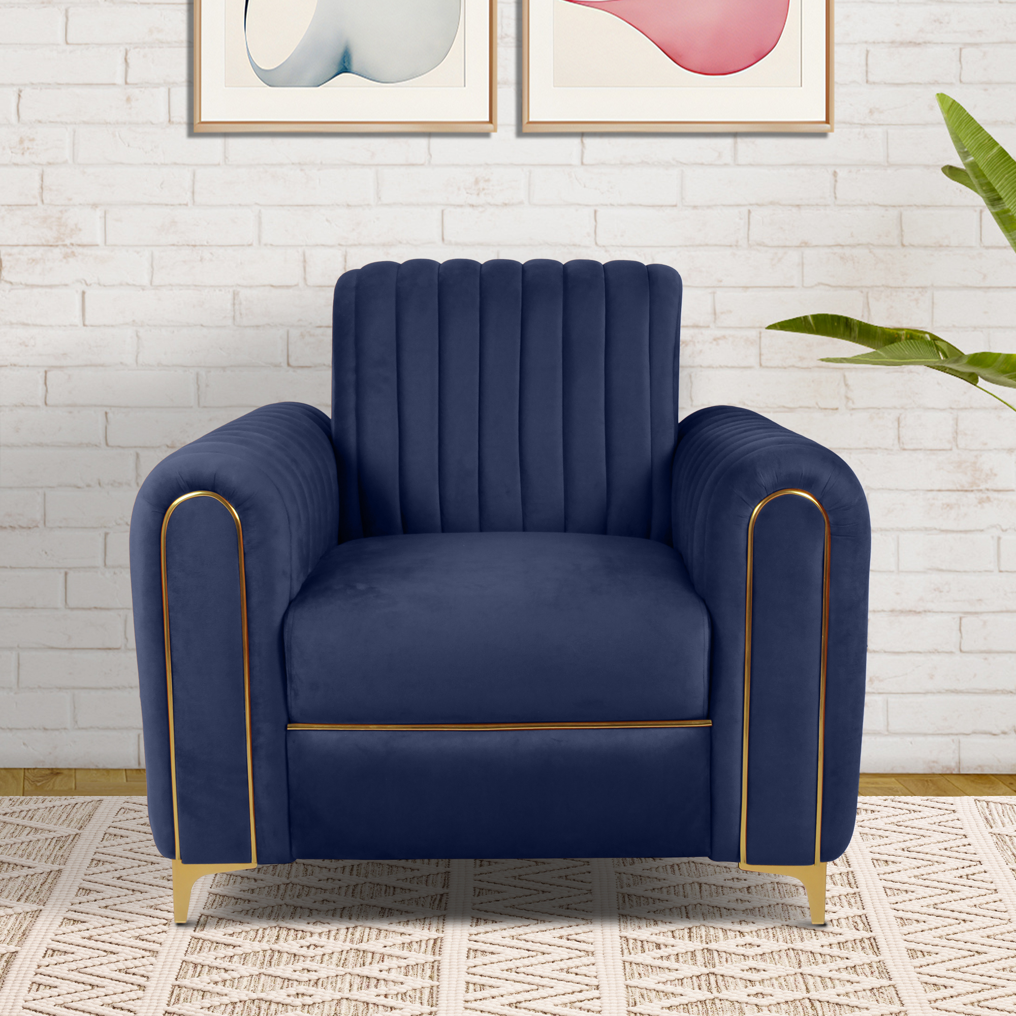 Primrose Austin 3+1+1 Seater Sofa Set - Blue view 3