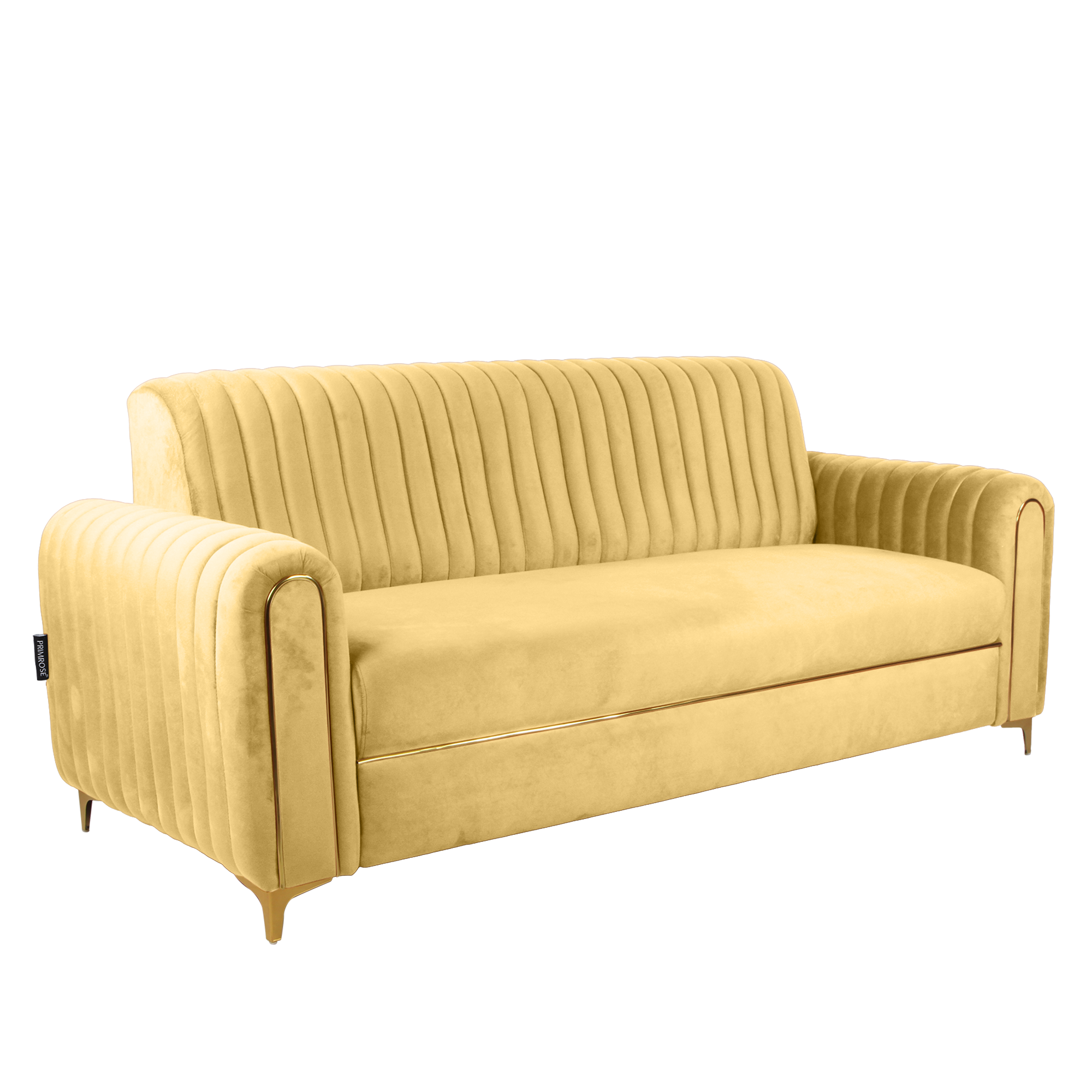 Primrose Austin 3 Seater Sofa - Yellow view 2