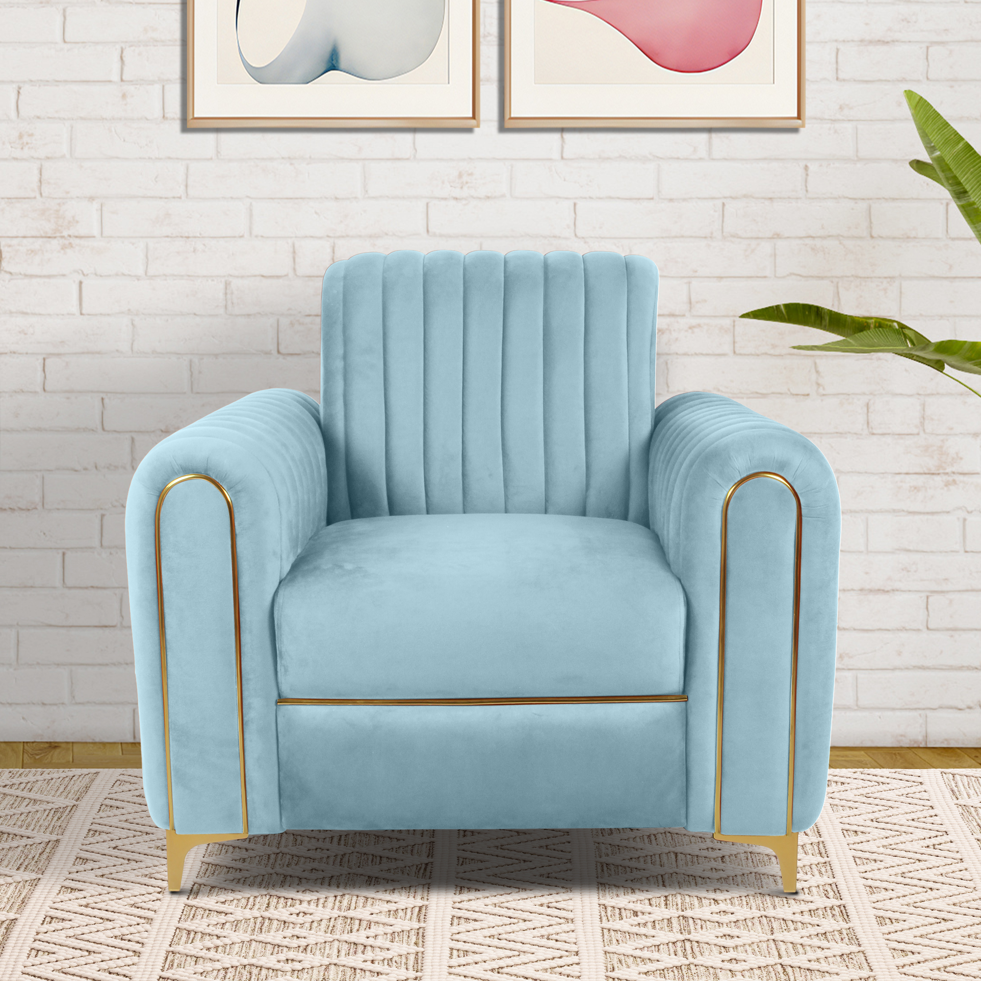 Primrose Austin 3+1+1 Seater Sofa Set - Teal view 3