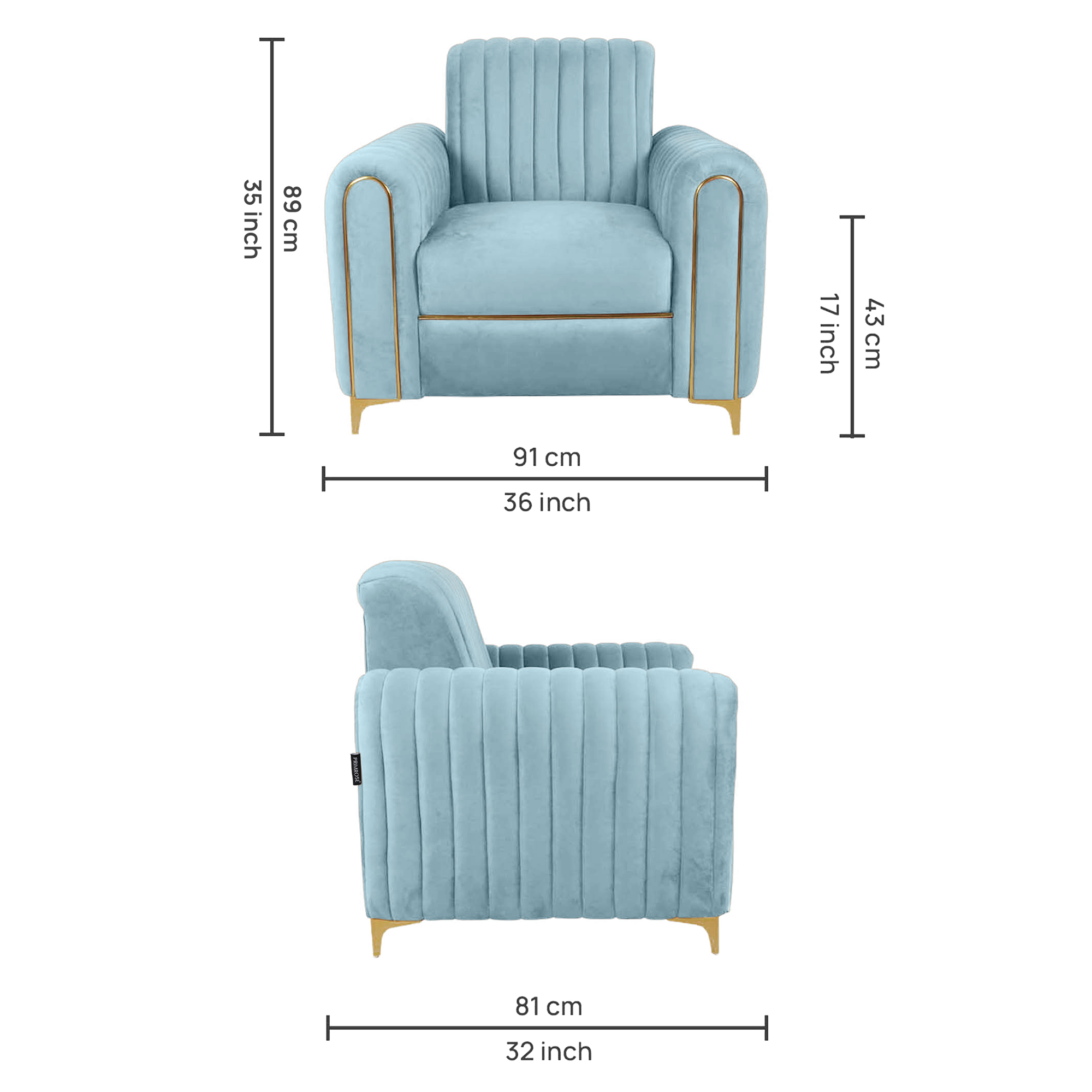Primrose Austin 3+1+1 Seater Sofa Set - Teal view 7