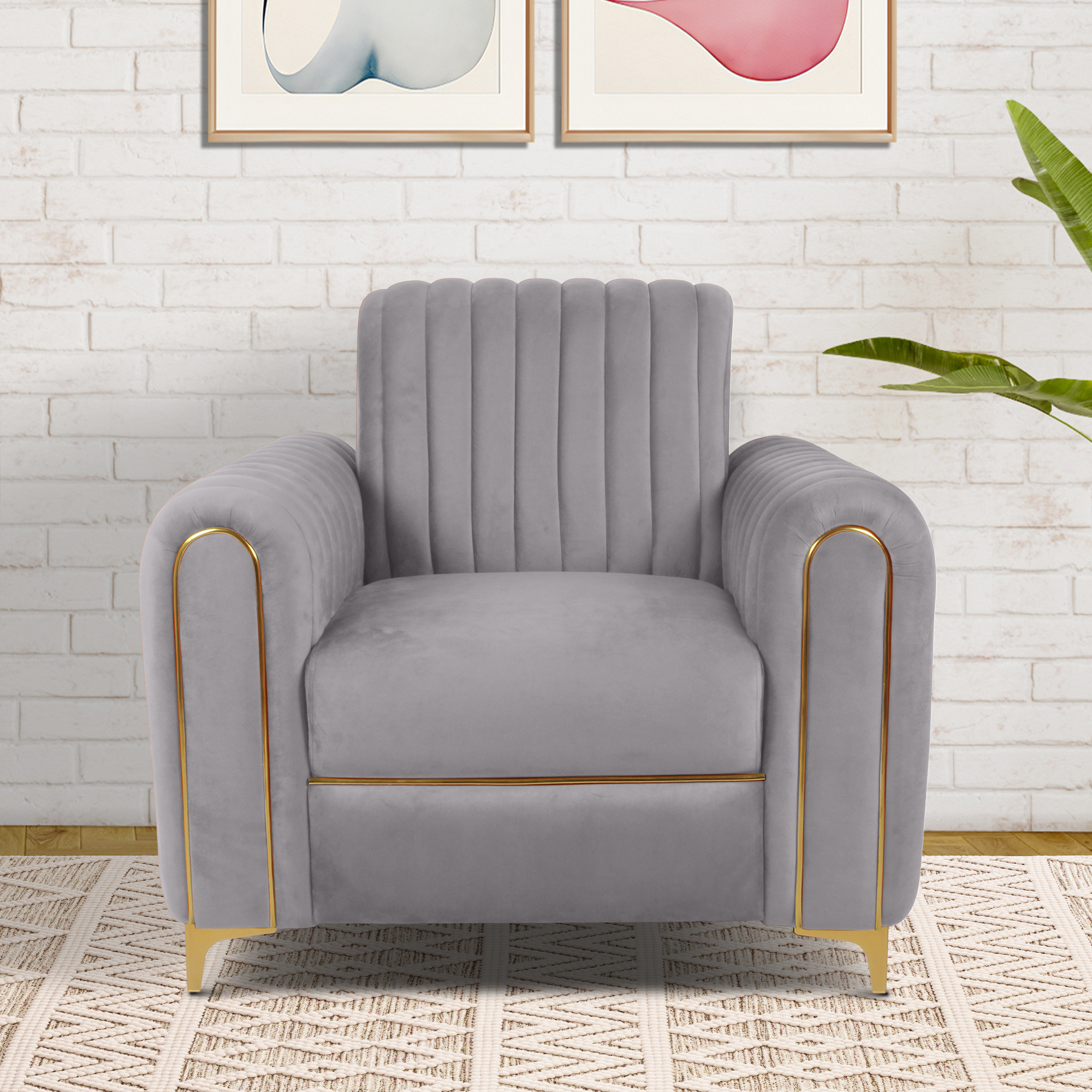 Primrose Austin 3+1+1 Seater Sofa Set - Grey view 3