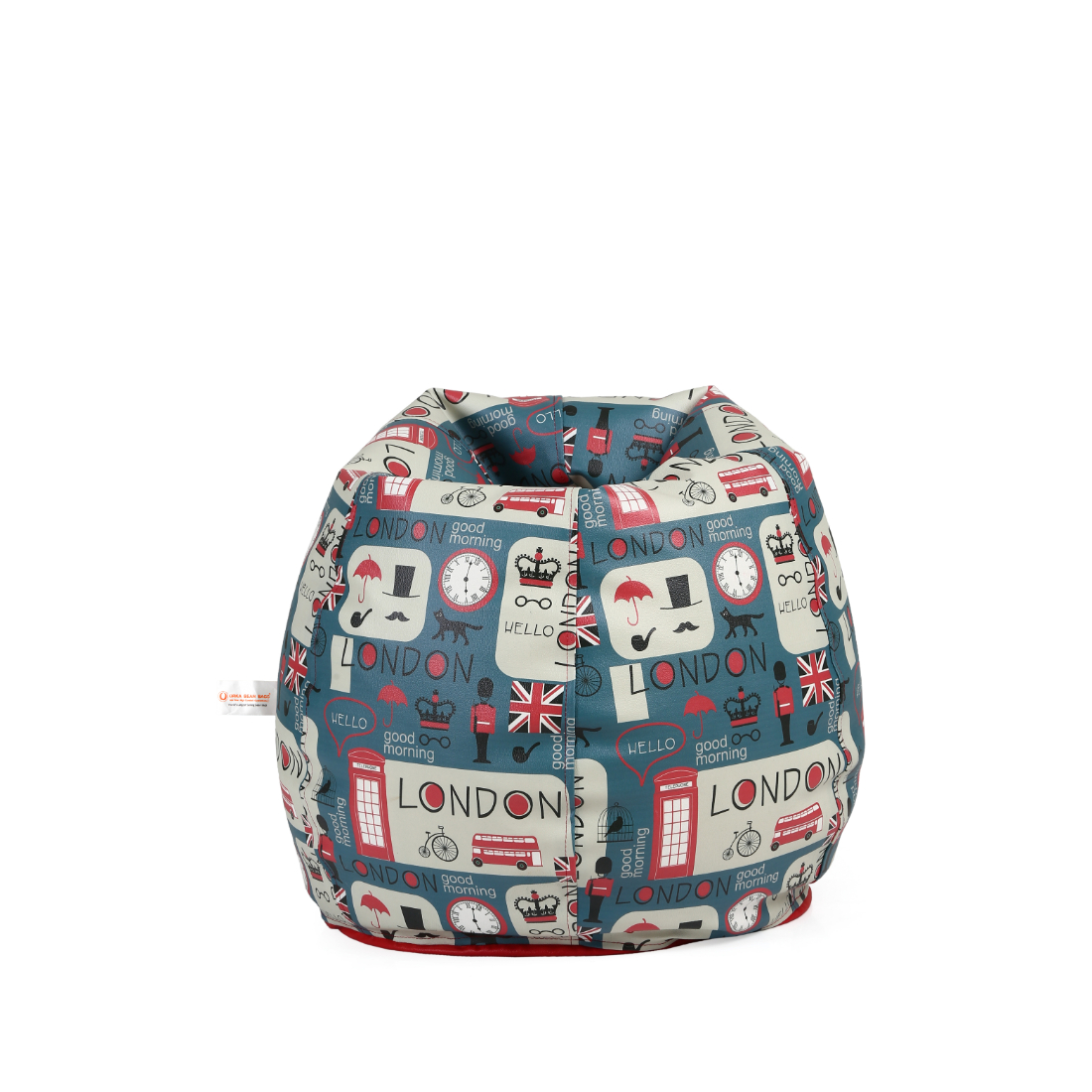 Orka Digital Printed Jumbo Bean Bag Cover Without Beans (London, Multicolor)