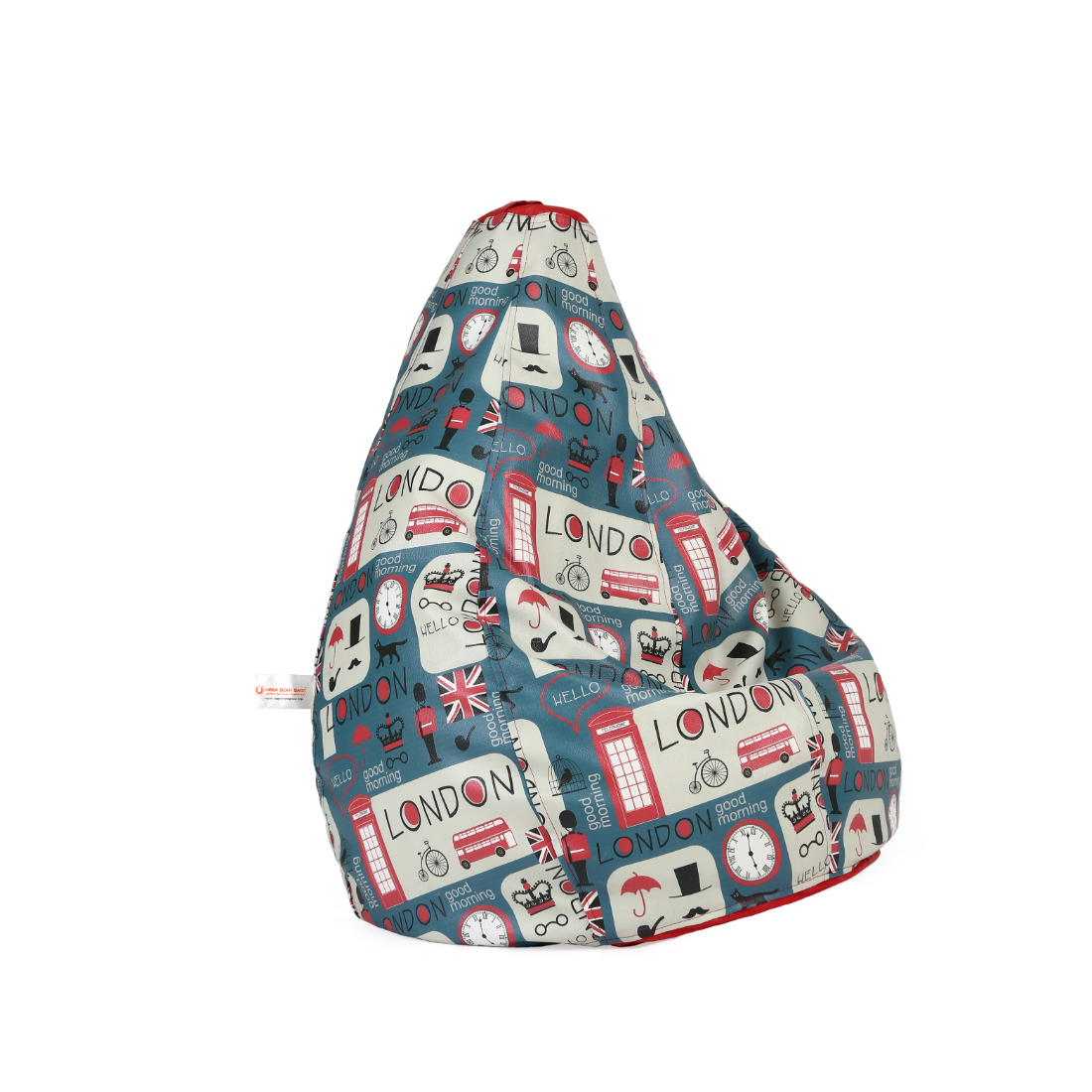 Orka Digital Printed Jumbo Bean Bag Cover Without Beans (London, Multicolor)