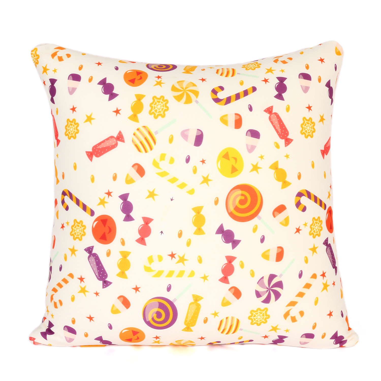 Orka Digital Printed Spandex Stretchable Fabric Microbeads Cushion (D10, Pack of 1)