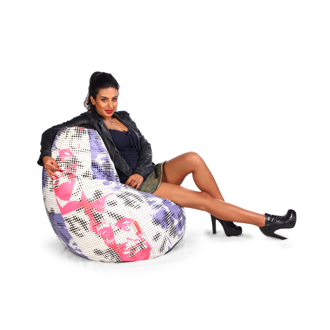 Orka Digital Printed Bean Bag (Multcolor)