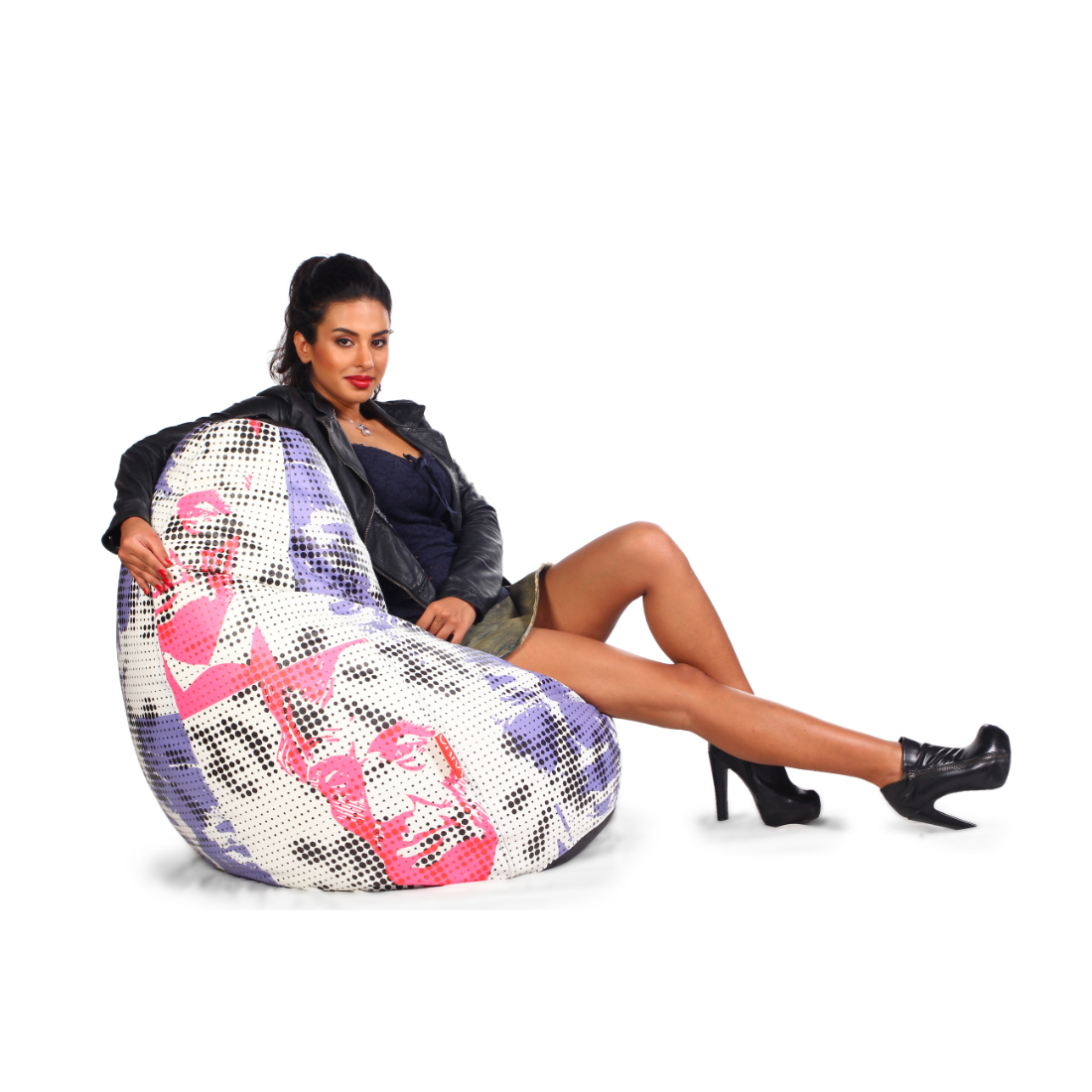 Orka Digital Printed Bean Bag (Multcolor)