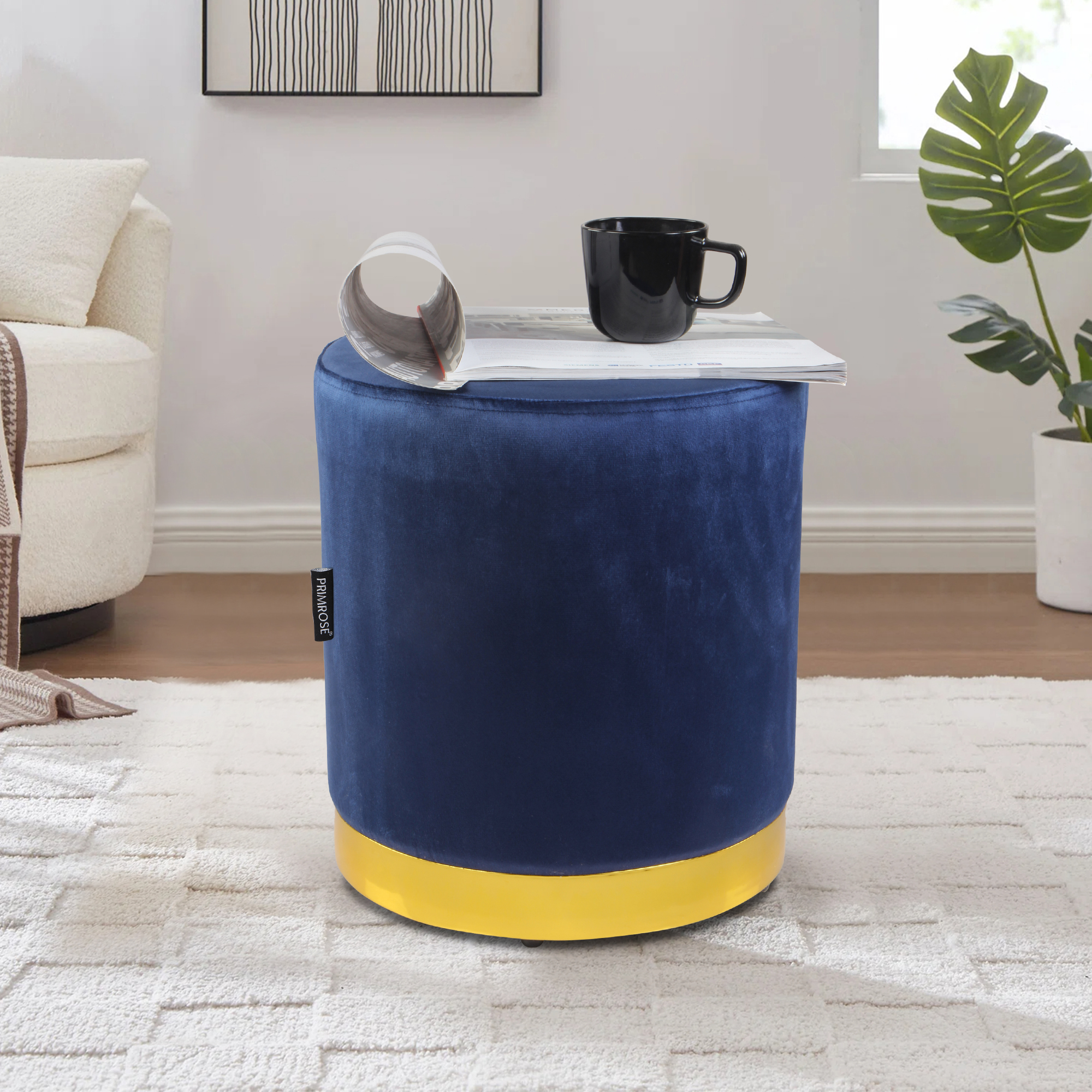 Primrose Candy Ottoman Sitting, Pouffes Stool for Living Room