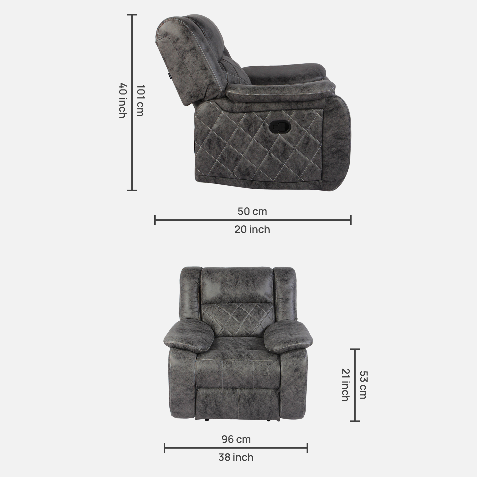 Primrose Christie Single Seater Living Room Recliner