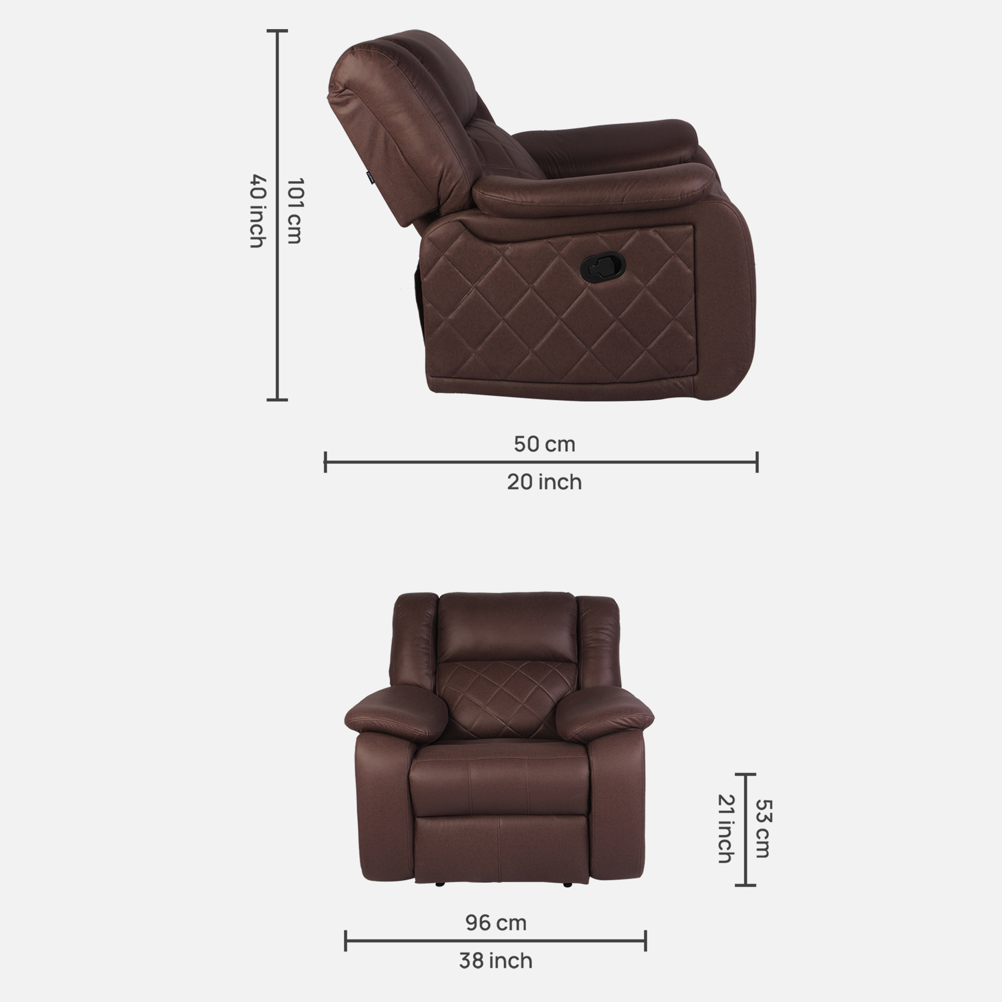 Primrose Christie Single Seater Living Room Recliner