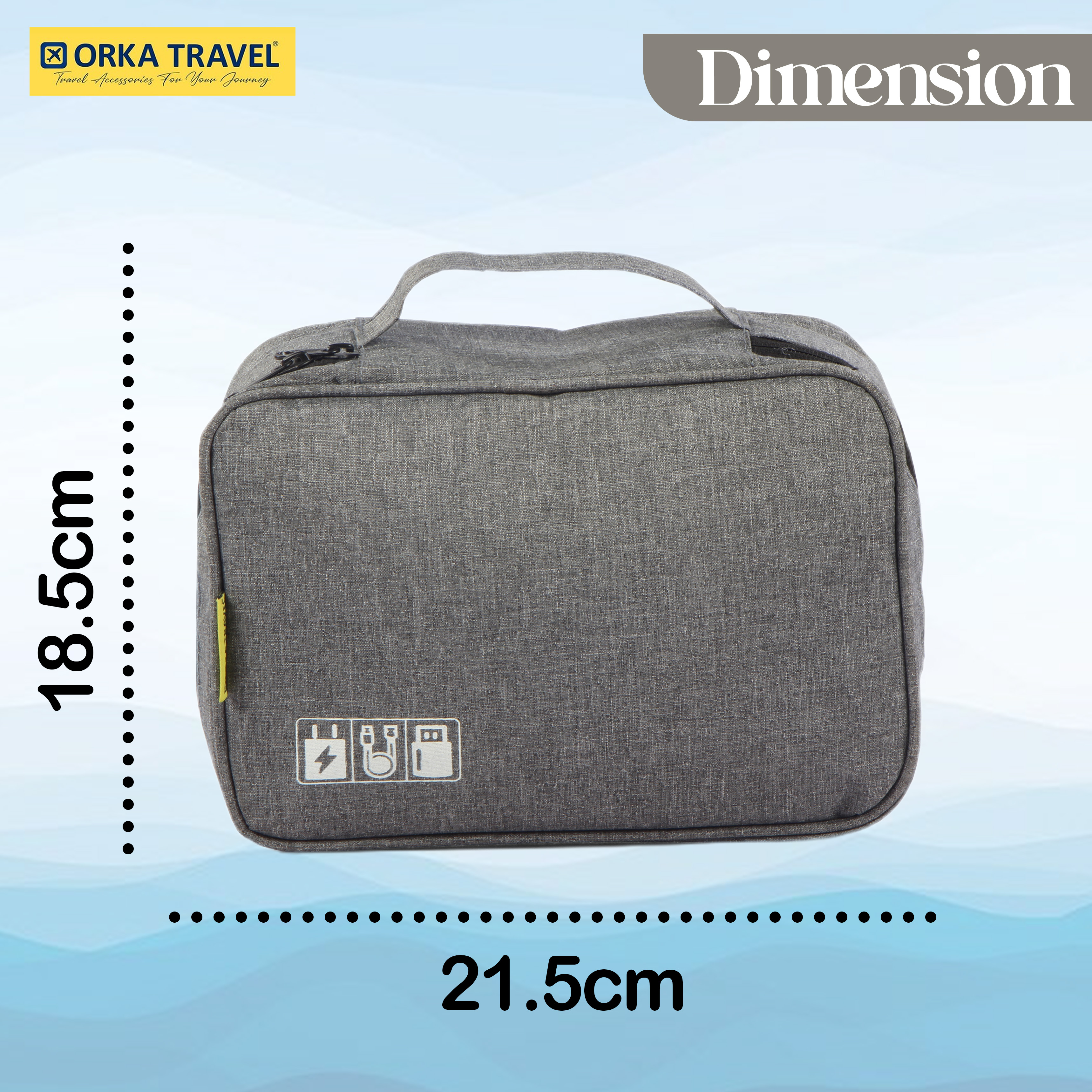 Orka Travel Solid Hover Cosmetic Travel Makeup Bag for Women's Makeup Organizer for Unisex