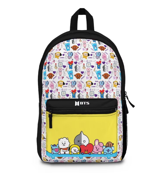 Bt21 School Bag Buy BT21 Printed Trolley Backpack 18 Inches Online