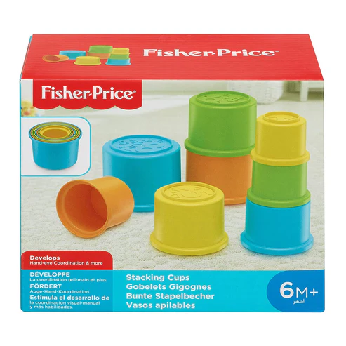 Fisher-Price Plastic Stacking Cups ( Multicolor )