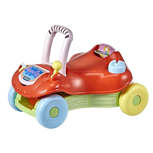 PLAYSKOOL Step Start Walk 'N Ride Peppa Pig Active 2-in-1 Ride-On and Walker Toy