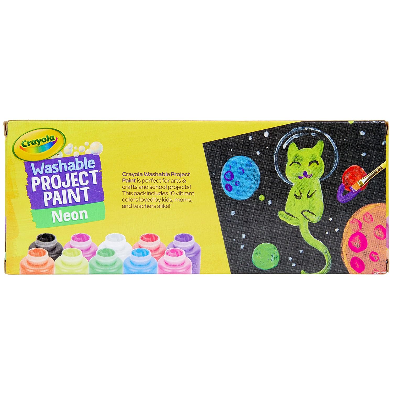 Washable Neon Paint, 10 Count