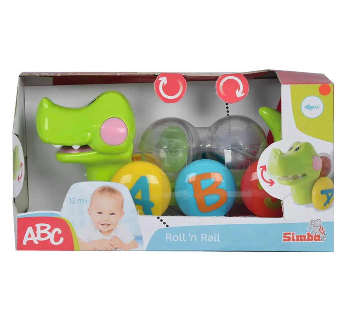 Simba ABC Pull Along Crocodile, Multi Color