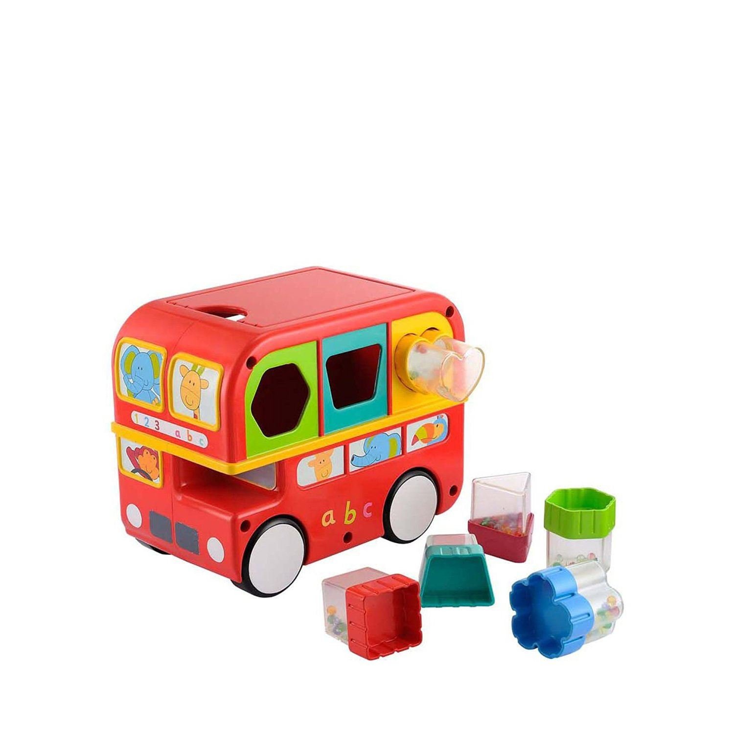 ELC - Shape Sorting Bus, Educational Push Along Toy with Blocks