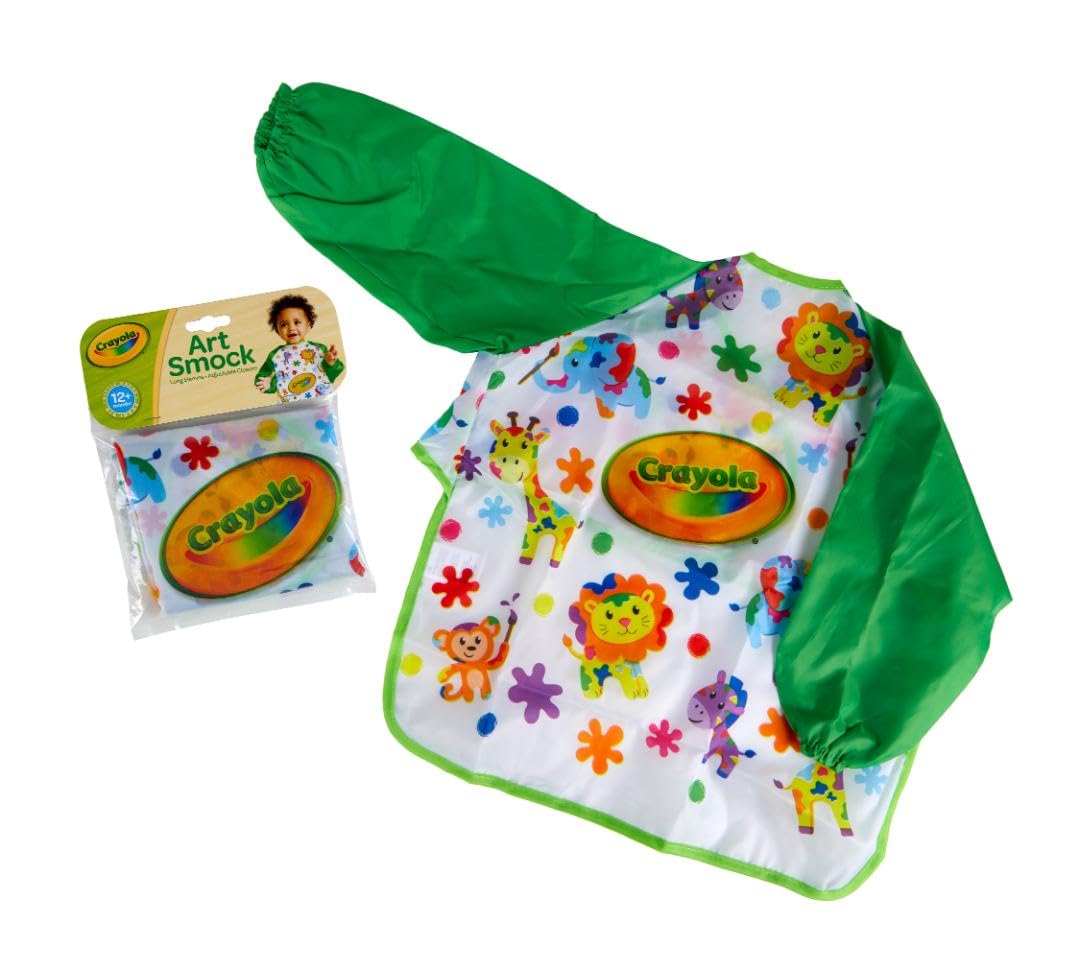 Crayola MFC Art Smock  Protective Clothing for Kids  Ideal for Painting, Crafts, and Creative  age 12 months +