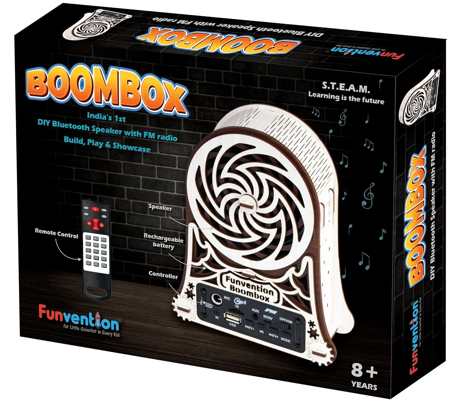 Build Your Own Boombox DIY Bluetooth Speaker Model with FM Radio Fun & Functional Audio Project