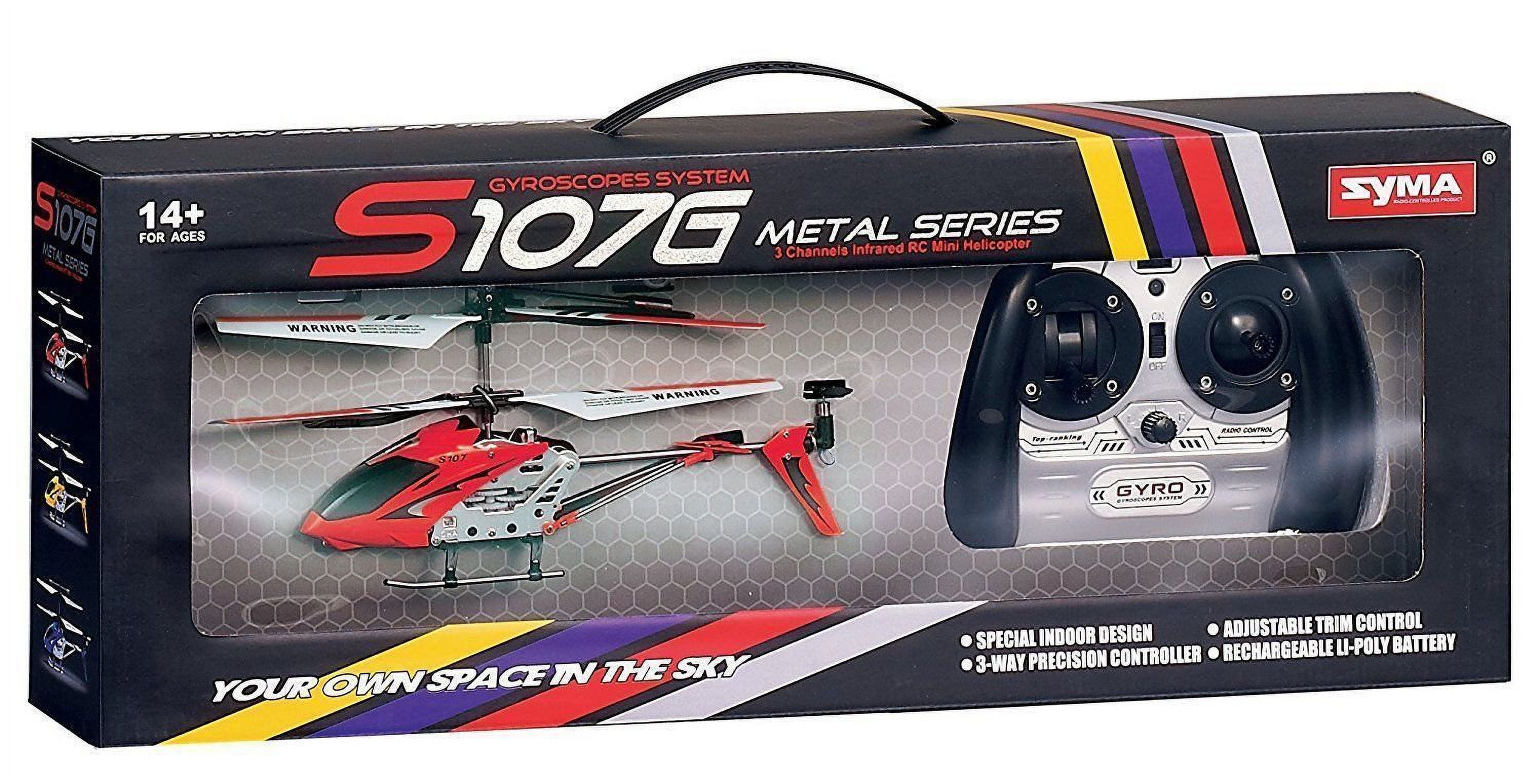 S107G Mini Metal Indoor Co Axial RC Helicopter With Gyro Function
