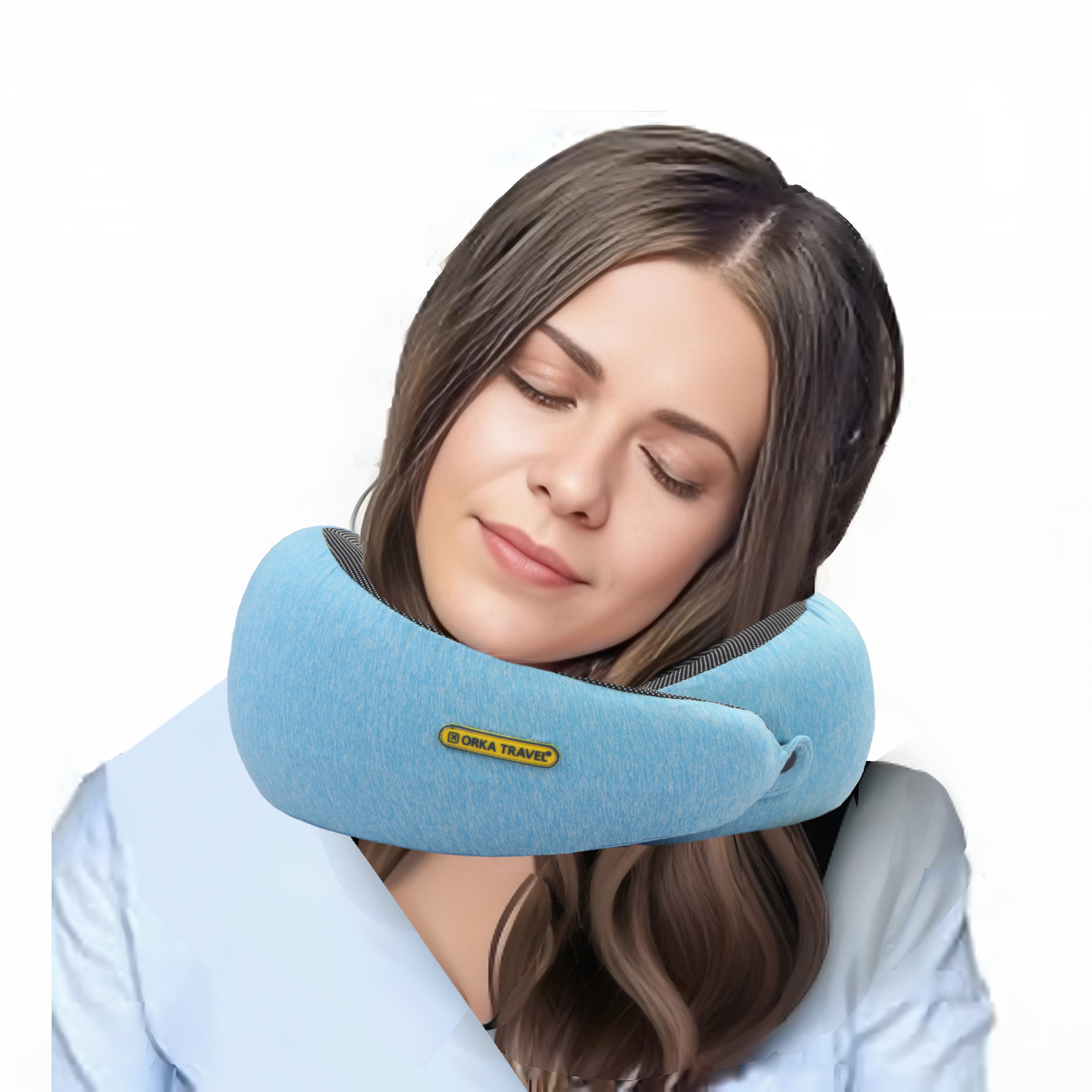 Orka Travel Starc 3 Adjustable Neck Buttons Memory Foam U Neck - Teal