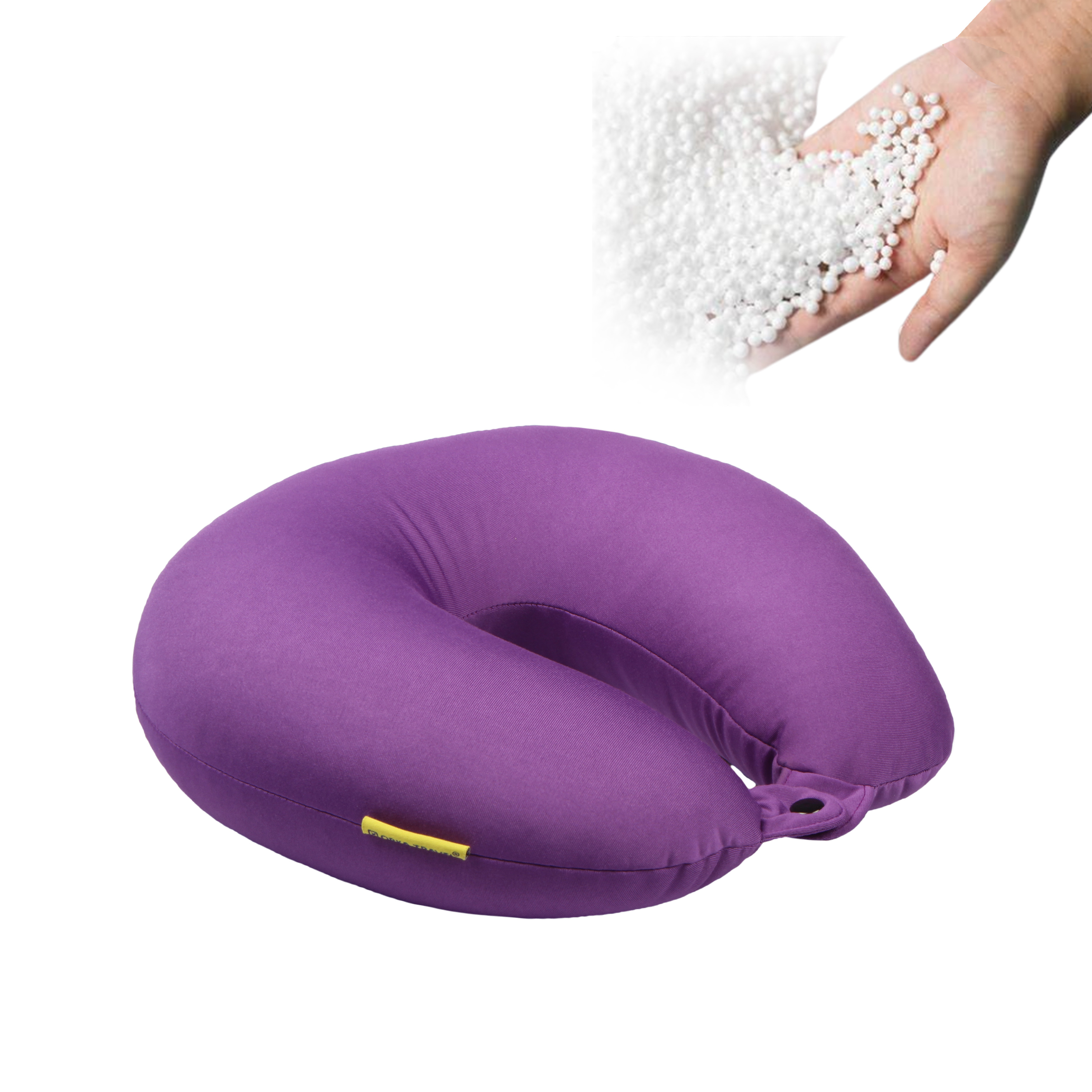 Orka Travel Solid Microbeads U Neck - Purple