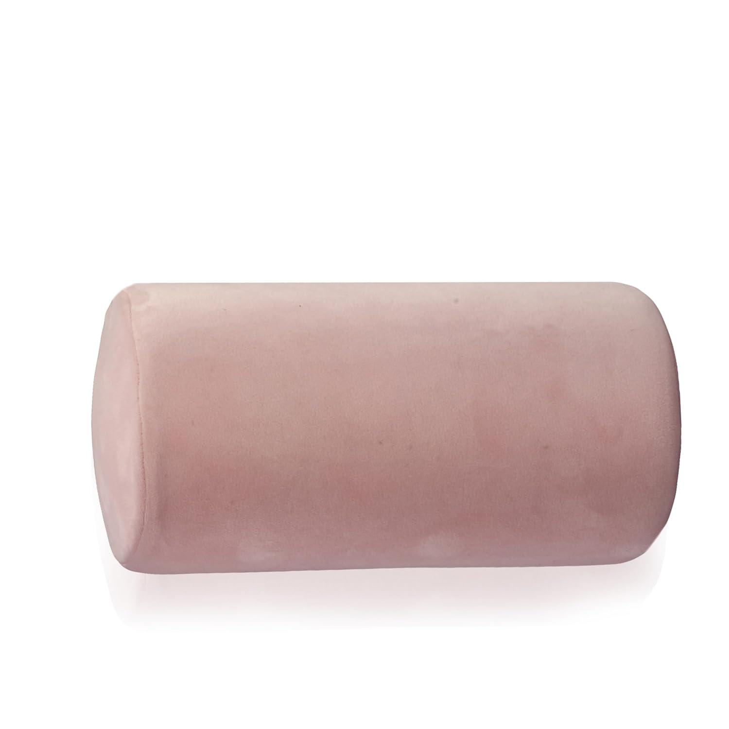 OrkaSleep Cervical Neck Roll Memory Foam Pillow, Bolster Pillow, Round Neck Pillows Support for Sleeping | Bolster Pillow for Bed, Legs, Back and Yoga (Peach)