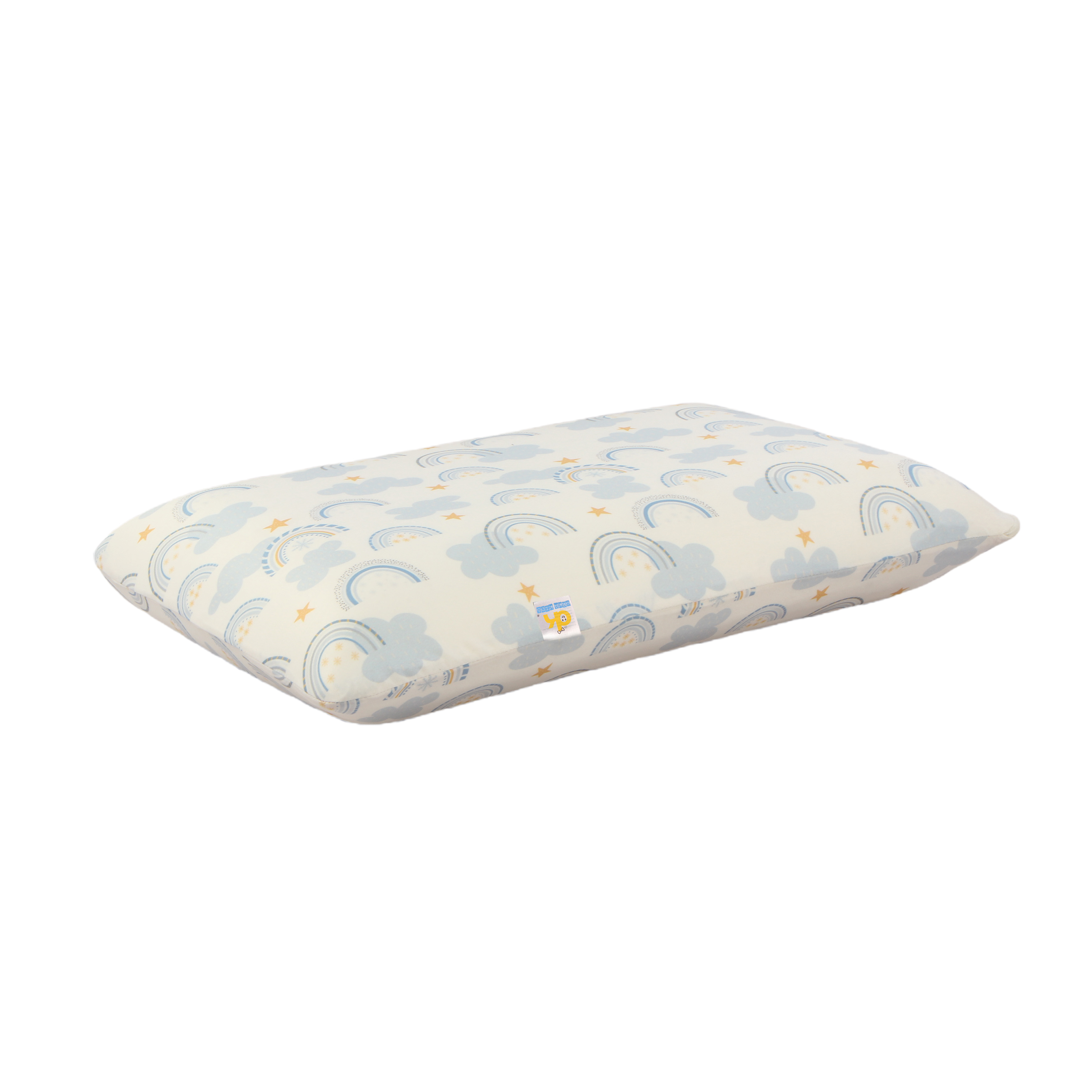 Orka Kids Kids Eco Rectangular Neck Support Pillow for Sleeping & Shoulder Pain Memory Foam Toons & Characters Orthopaedic Pillow Pack of 1  (Sunshine&Rainbow)