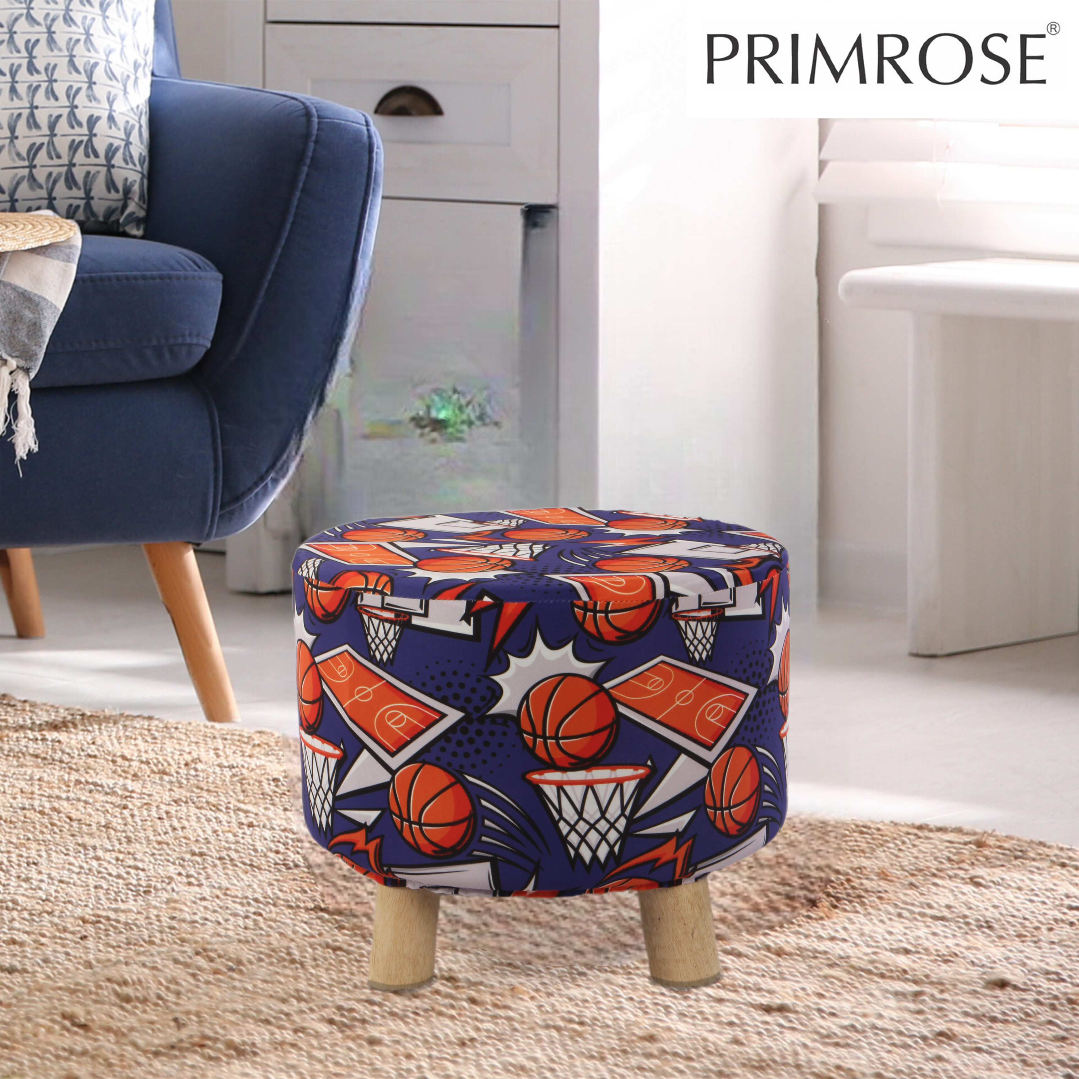Primrose Emily Ottoman (Basketball Hoop, Pack of 1)