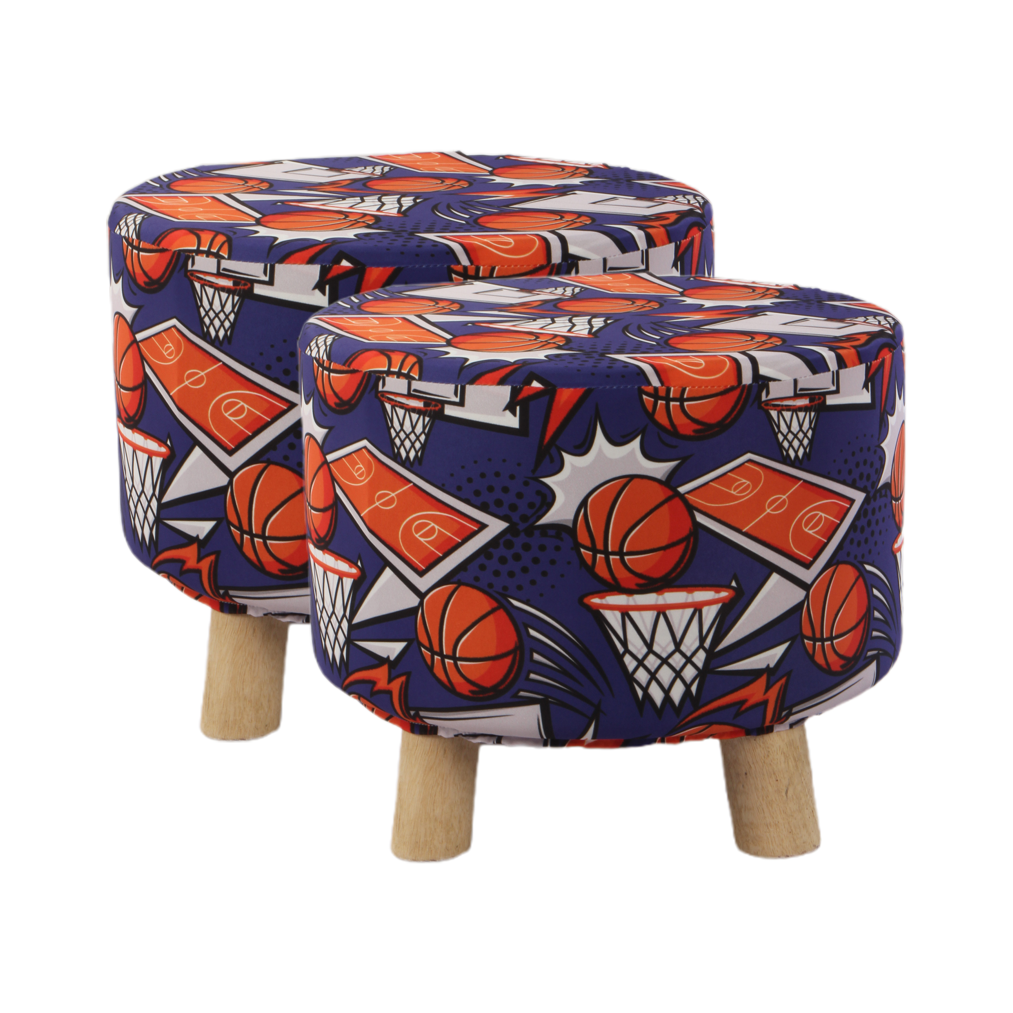 Primrose Emily Ottoman (Basketball Hoop, Pack of 2)