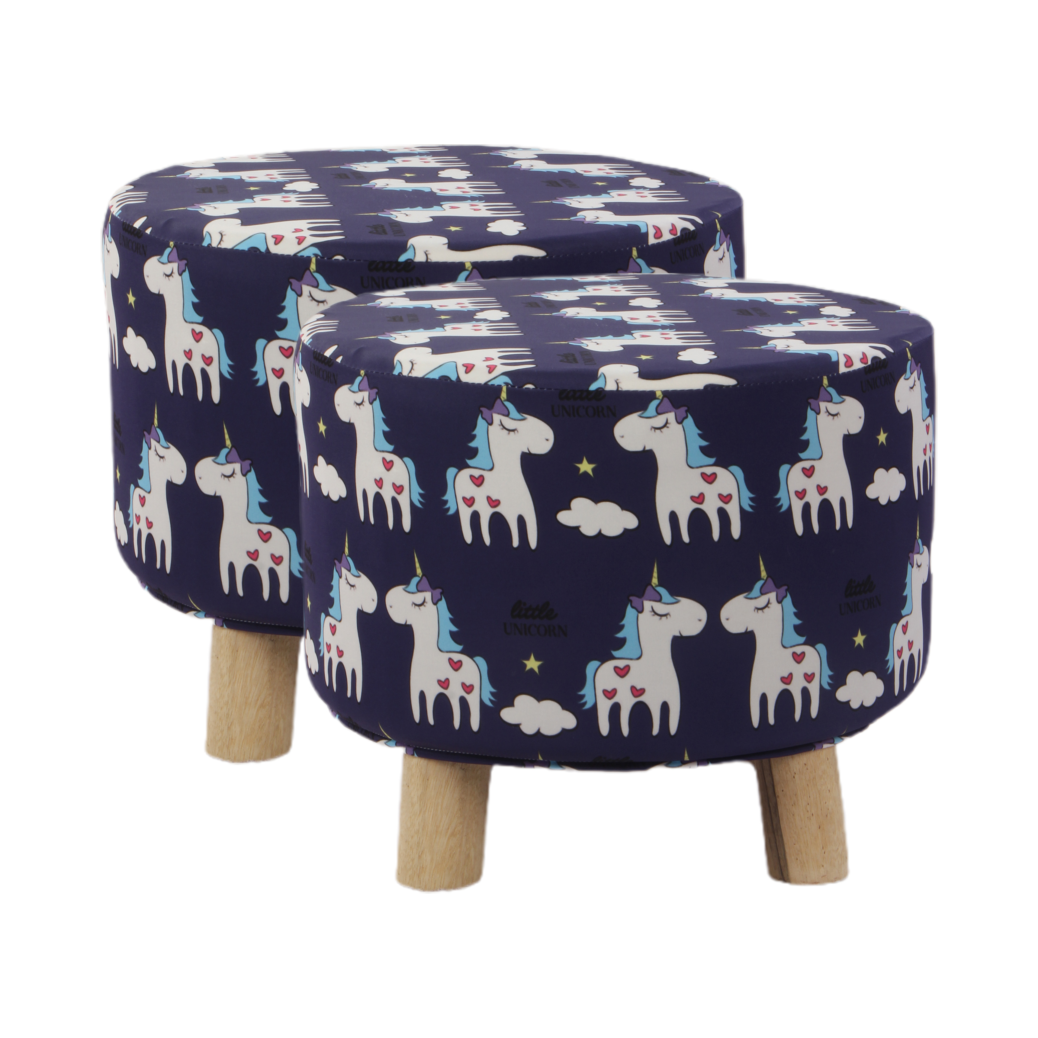 Primrose Emily Ottoman (Unicorn Rainbow, Pack of 2)