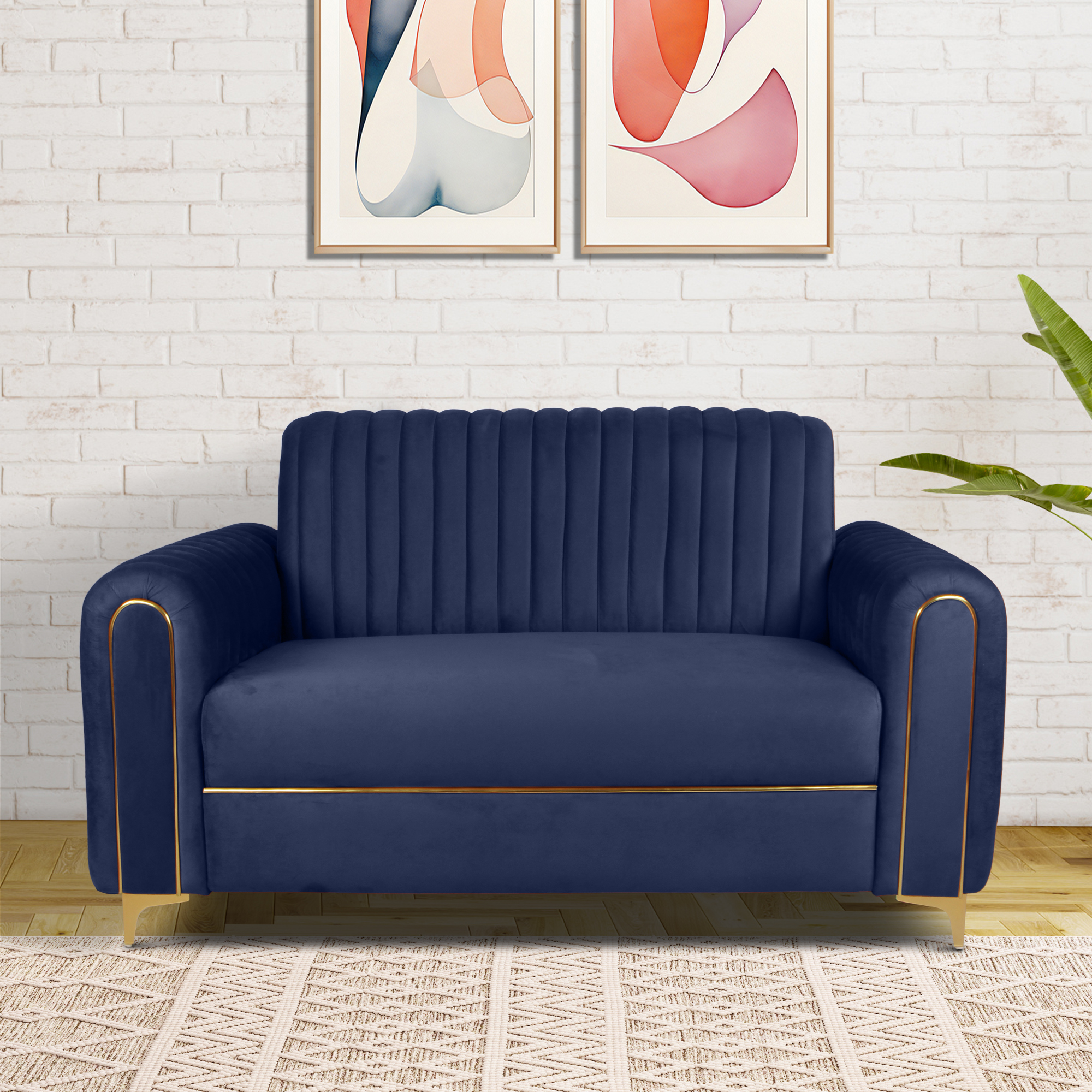 Primrose Austin 2 Seater Sofa - Blue