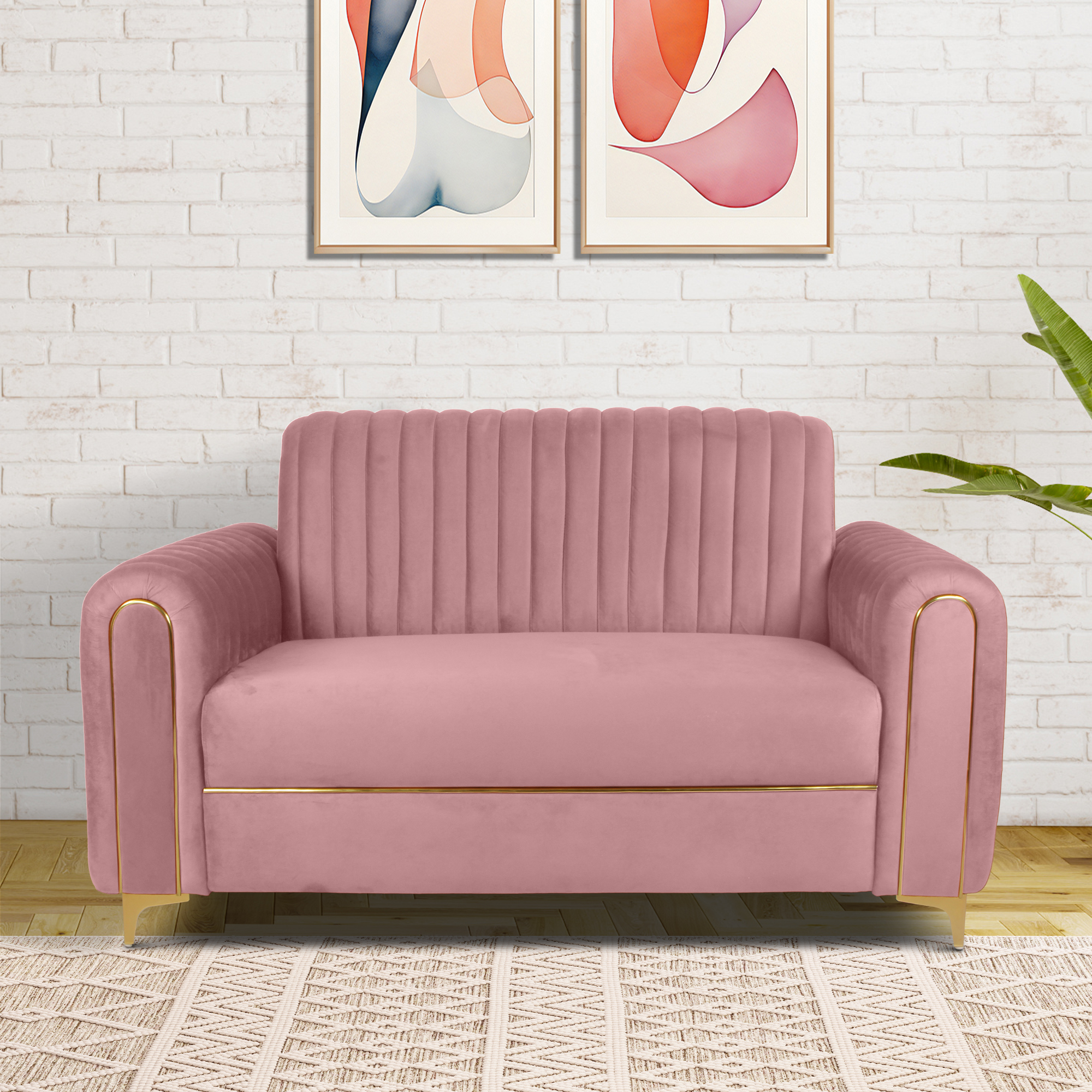 Primrose Austin 2 Seater Sofa - Pink