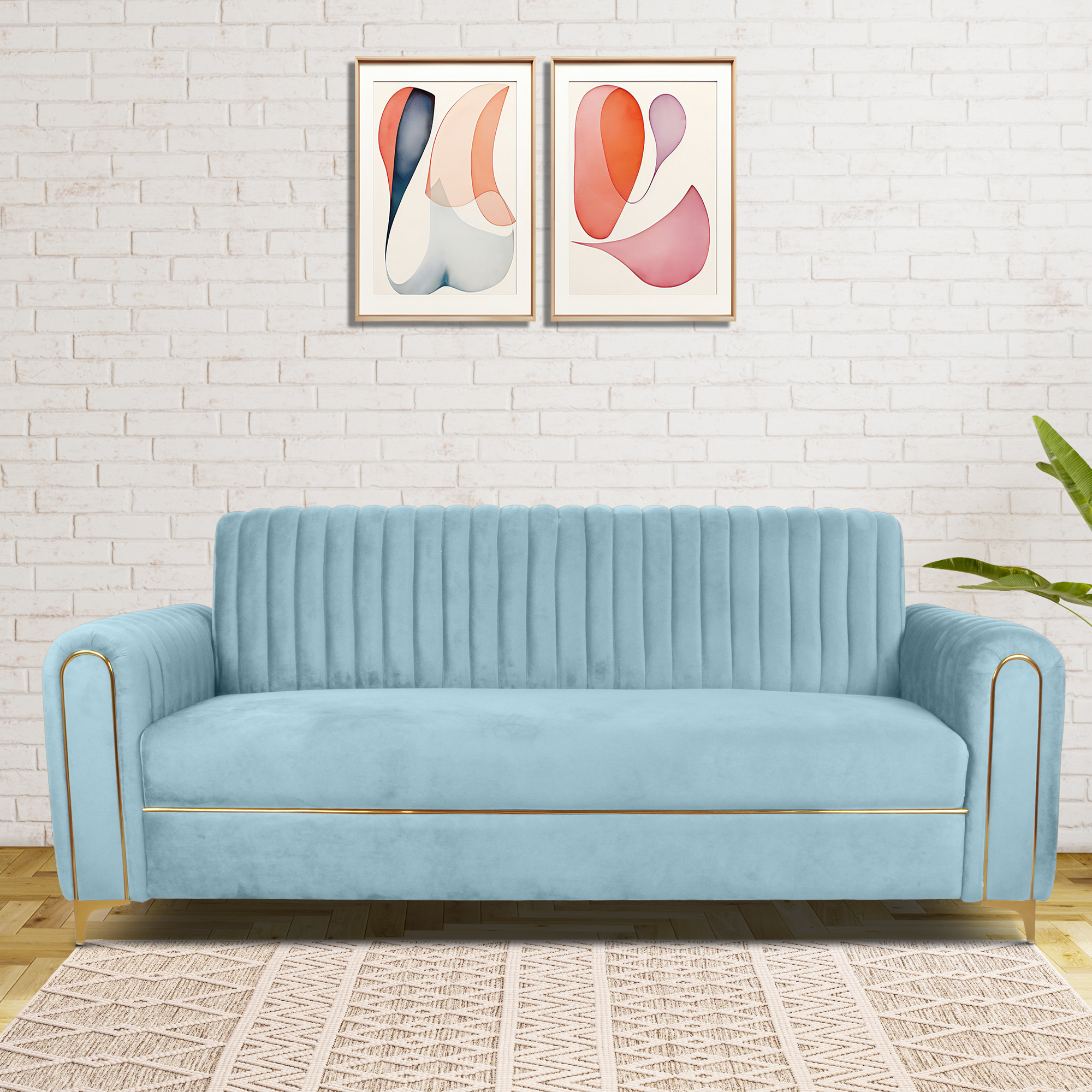 Primrose Austin 3 Seater Sofa - Teal