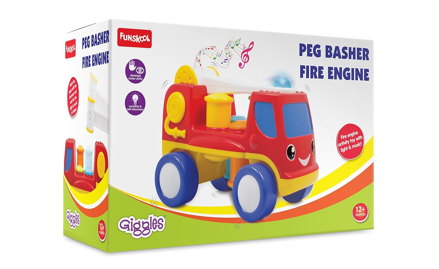 Funskool Giggles Peg Basher Fire Engine