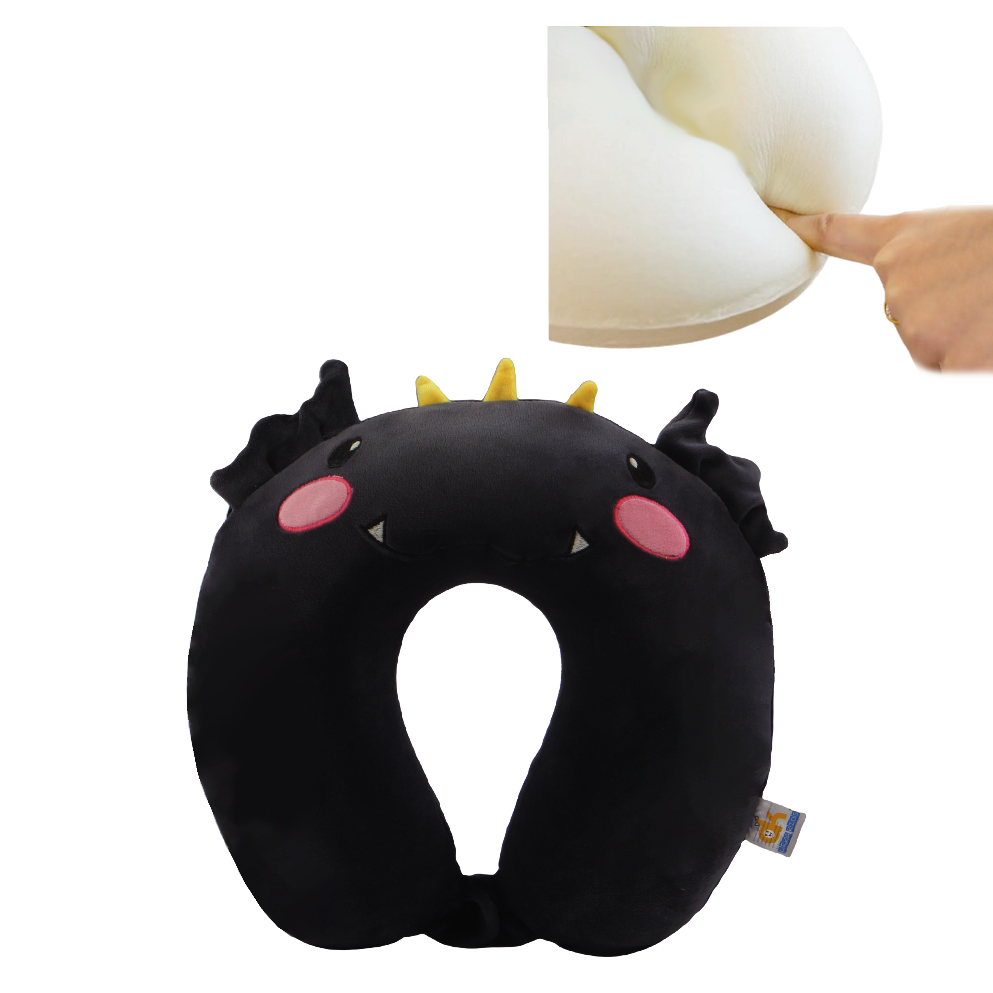 Orka Kids Embroidery Memory Foam U Neck Pillow (D1)